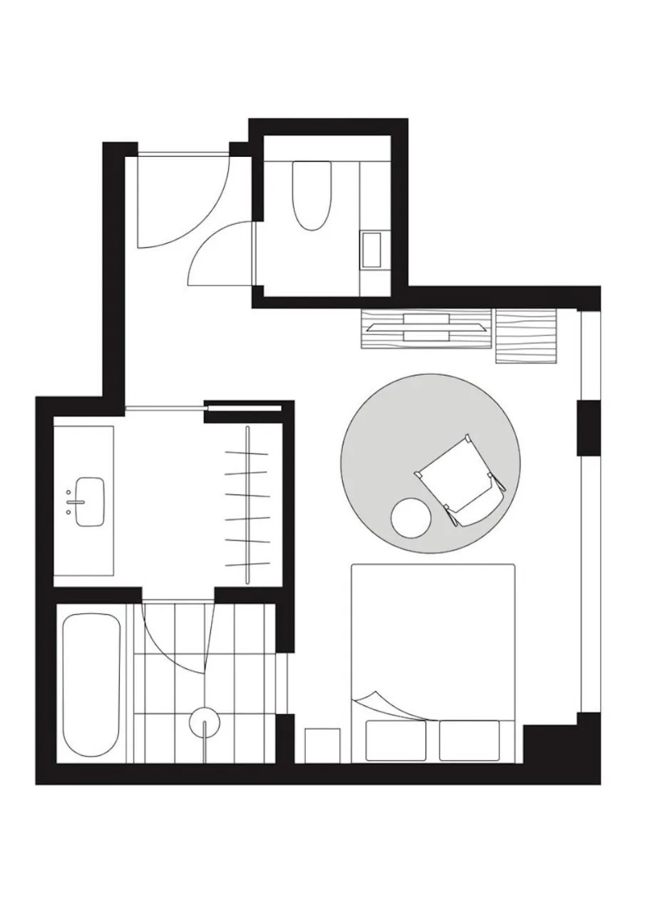 Floor plan in THE AOYAMA GRAND HOTEL