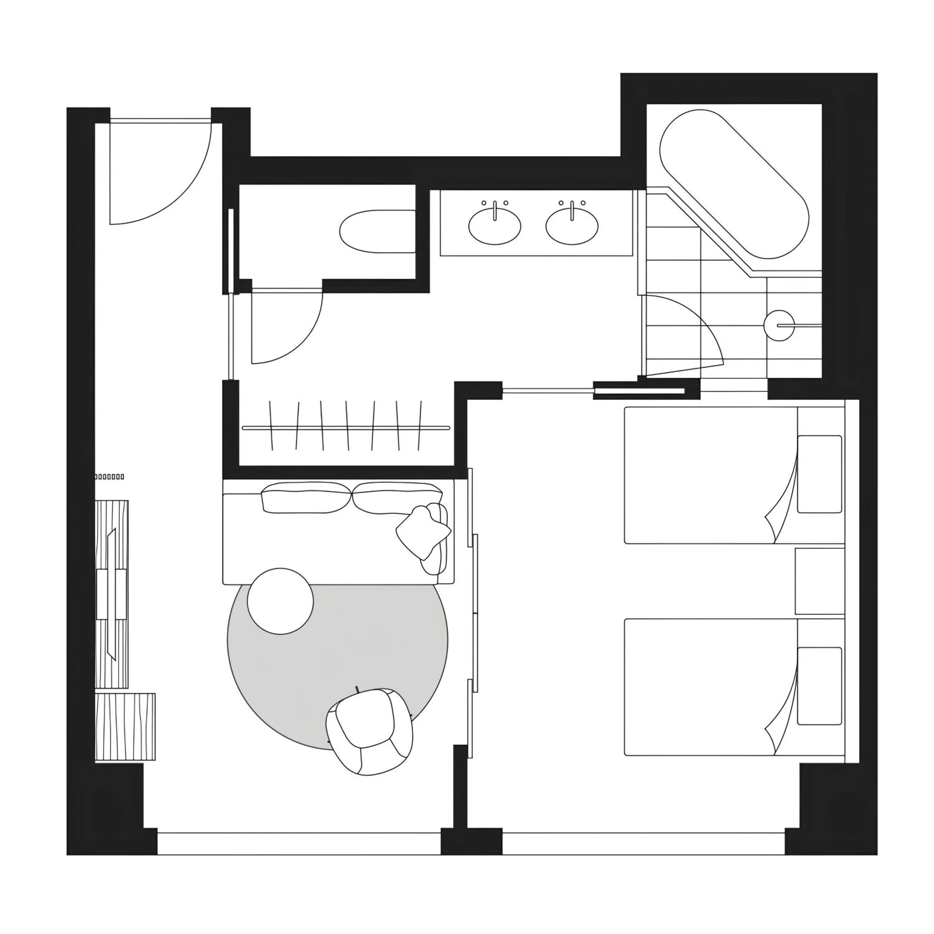 Floor plan in THE AOYAMA GRAND HOTEL