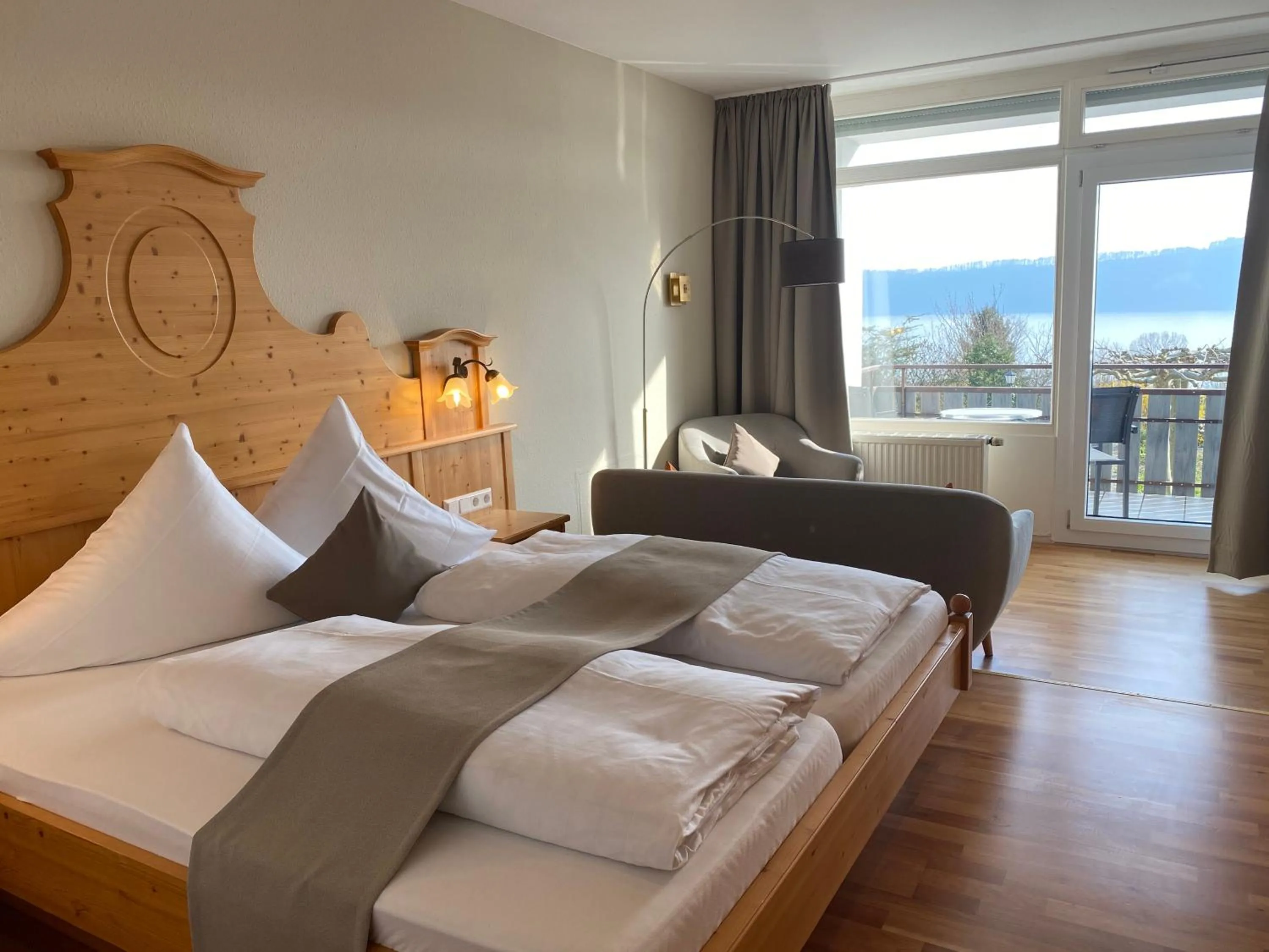 Bed in Hotel Landhaus Sternen