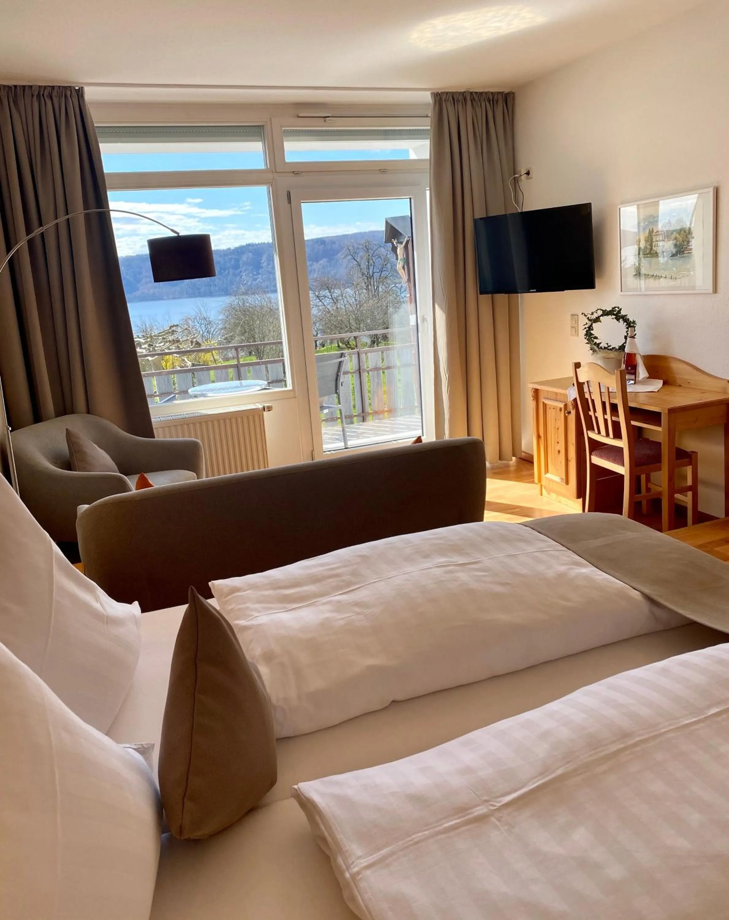 Bed in Hotel Landhaus Sternen