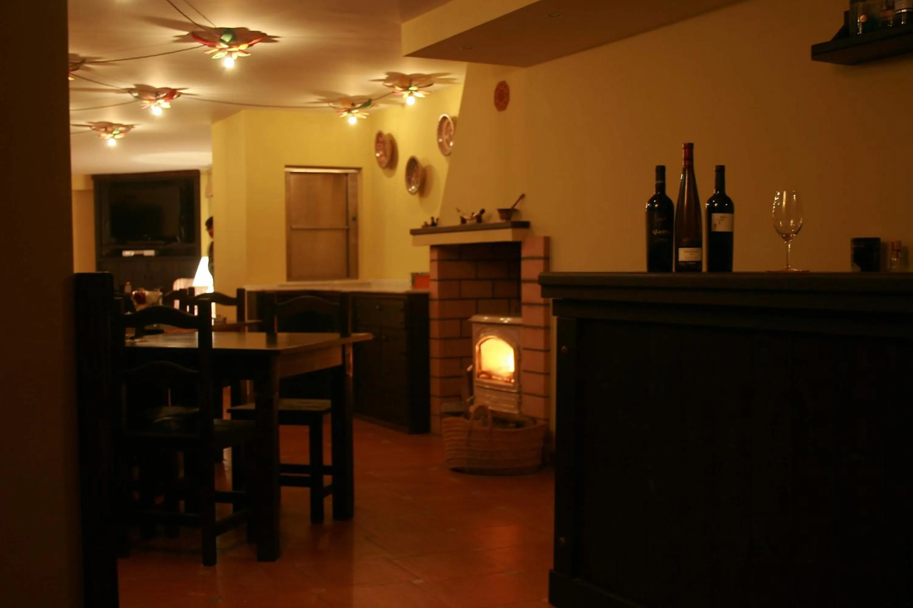 Dining area in La Posada de Quijada