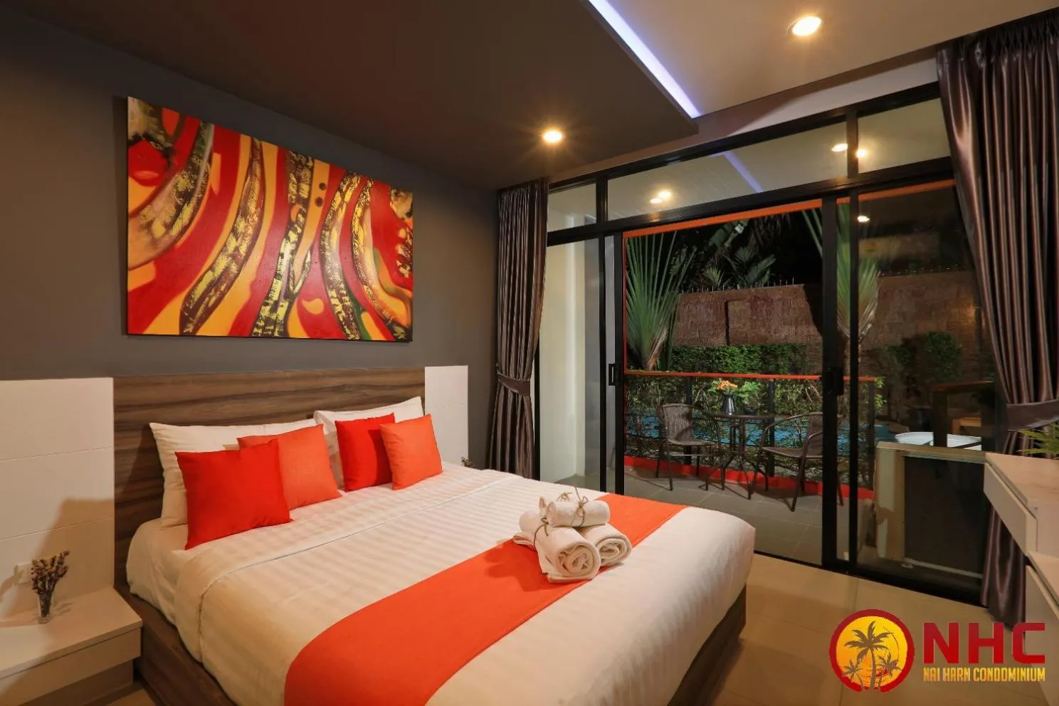 Bed in Nai Harn Condominium