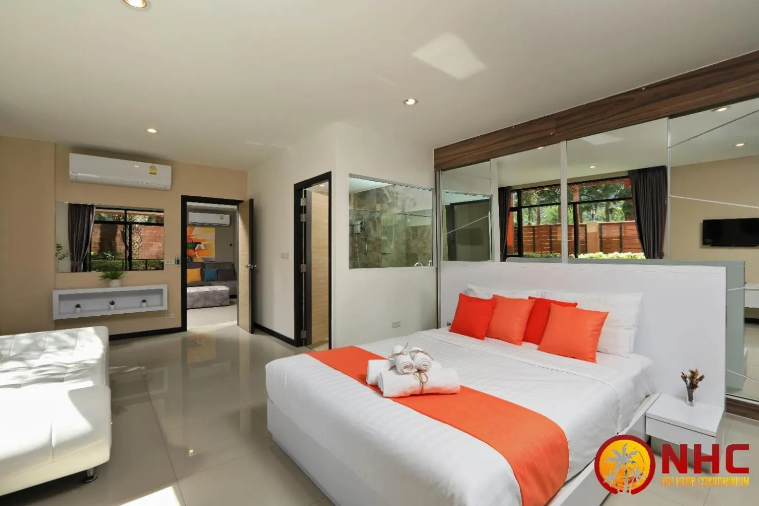 Bed in Nai Harn Condominium