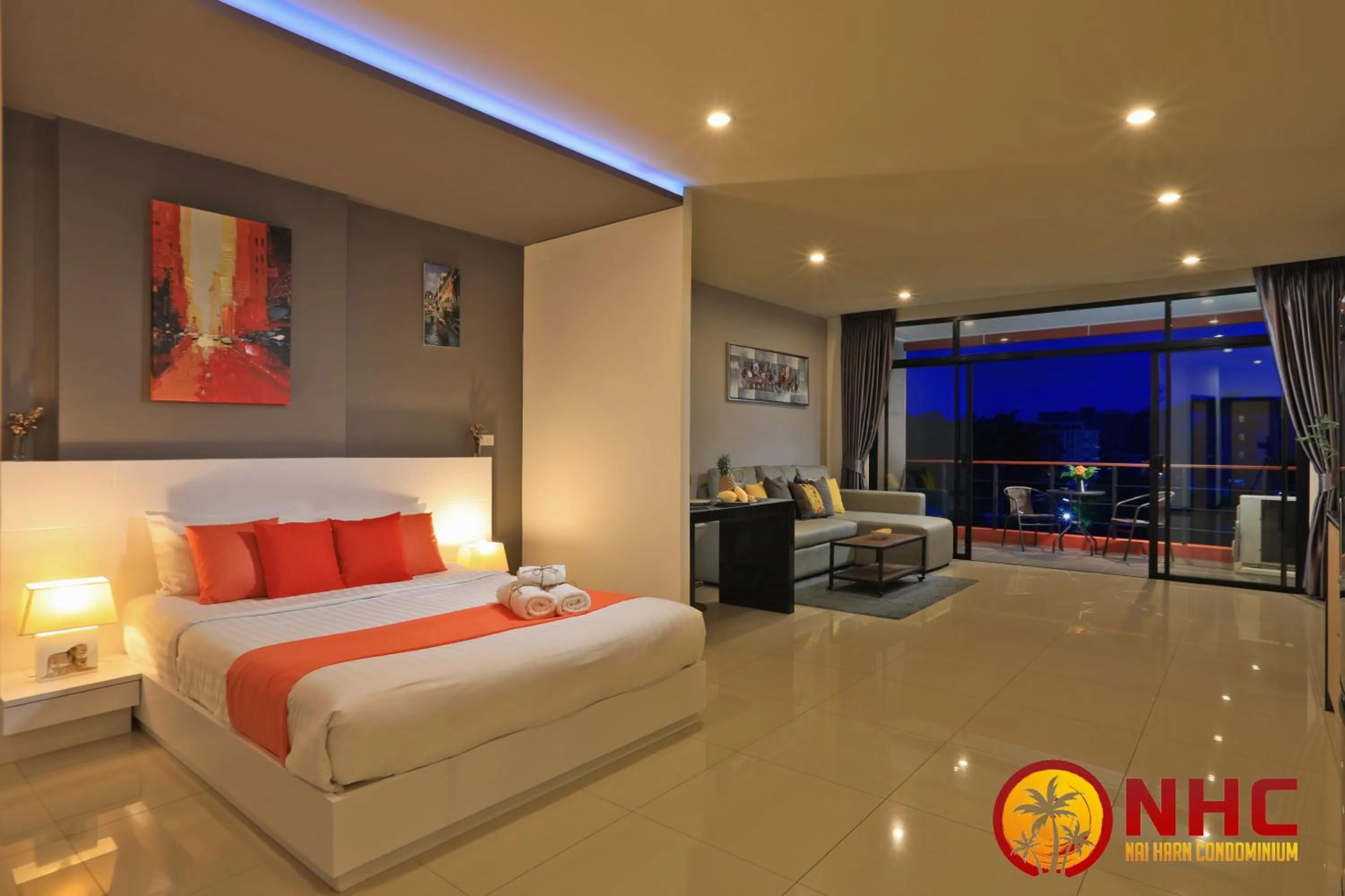 Bed in Nai Harn Condominium