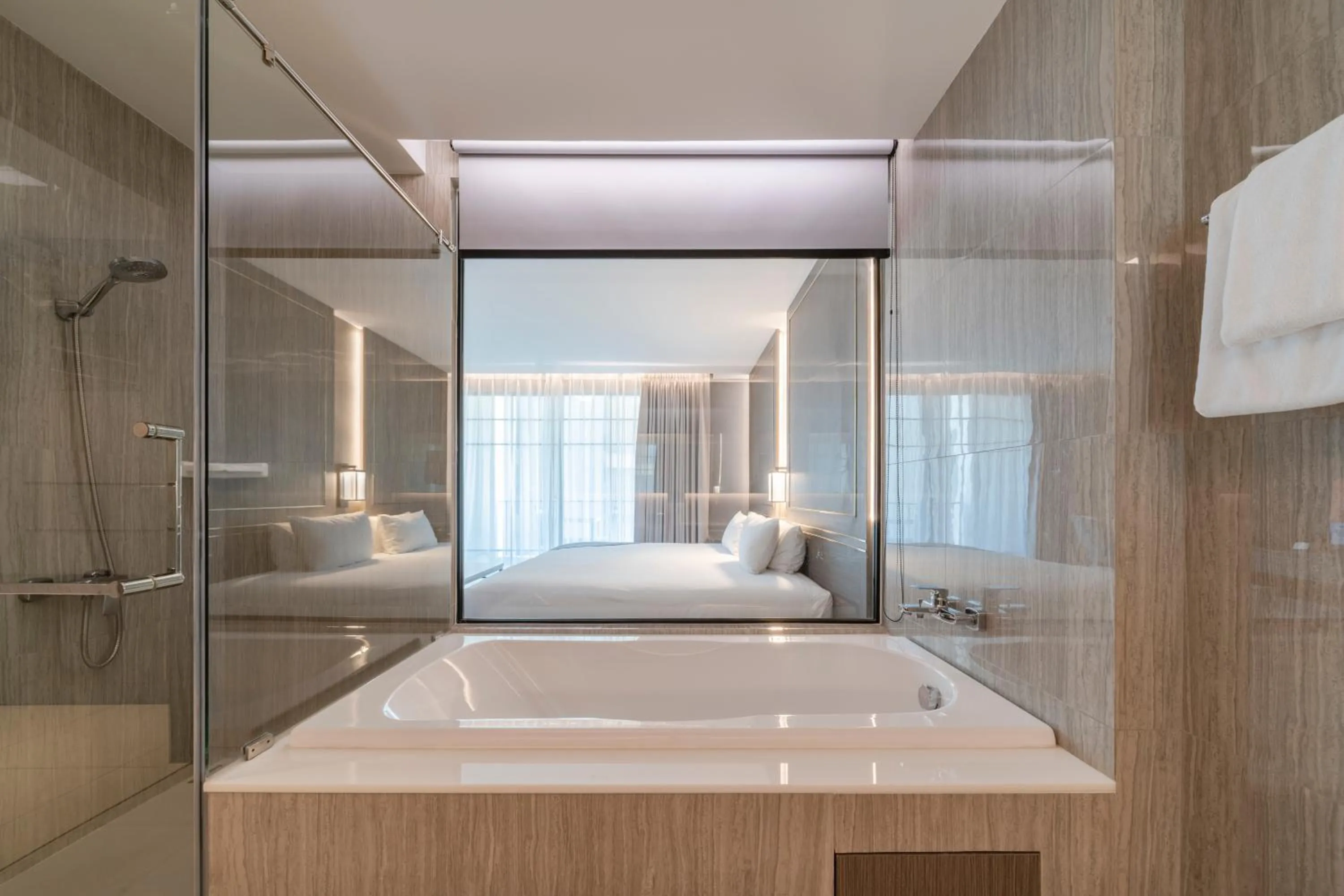 Bath, Bed in Mandarin Eastville, Pattaya - SHA Extra Plus