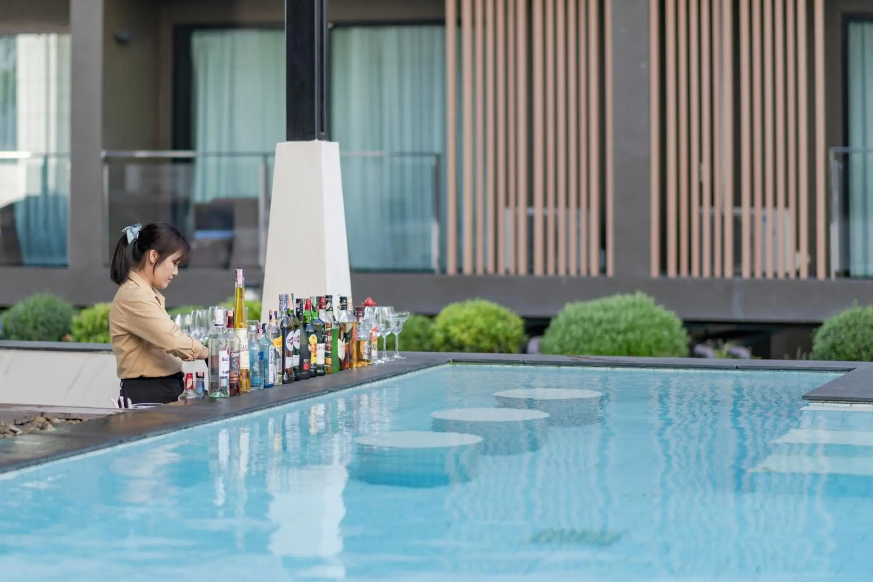 Swimming pool in Mandarin Eastville, Pattaya - SHA Extra Plus Swimming pool in Mandarin Eastville, Pattaya - SHA Extra Plus