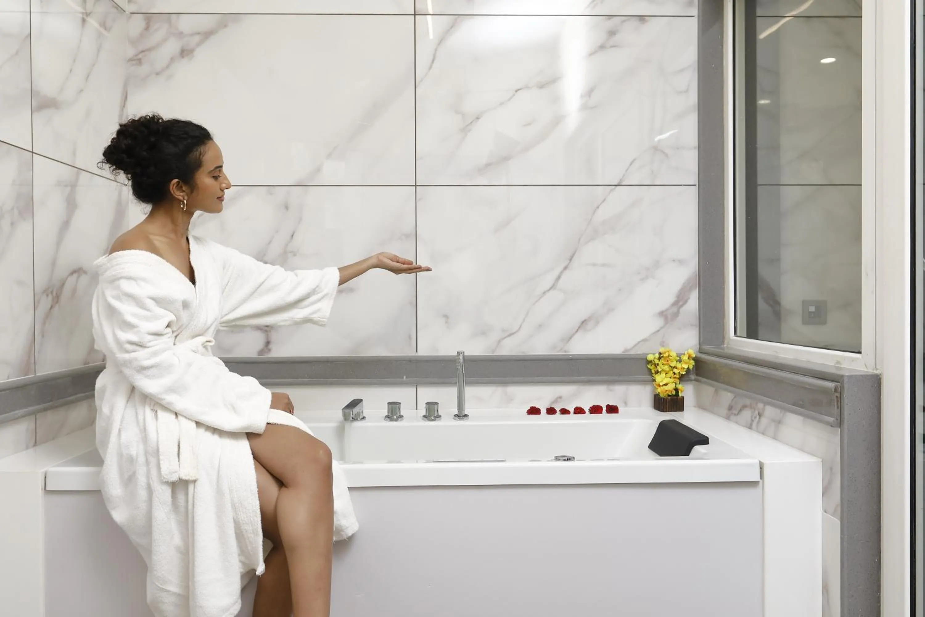 Bathroom in Whistling Woodzs Resort