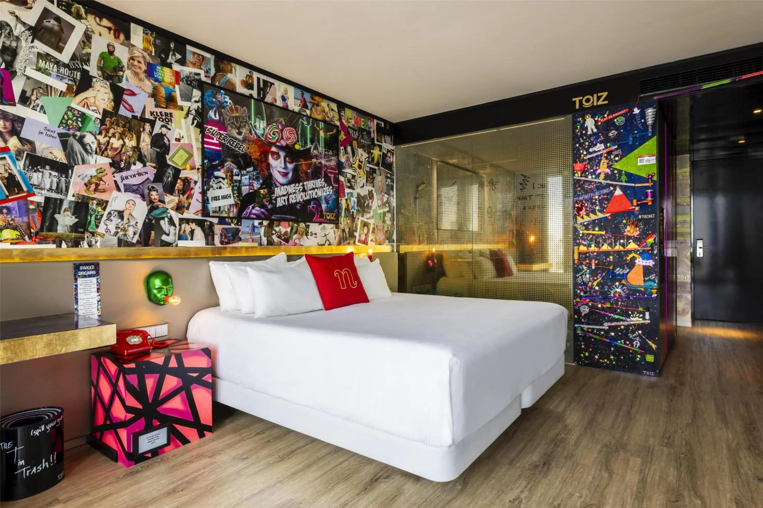 Photo of the whole room, Bed in nhow Rotterdam