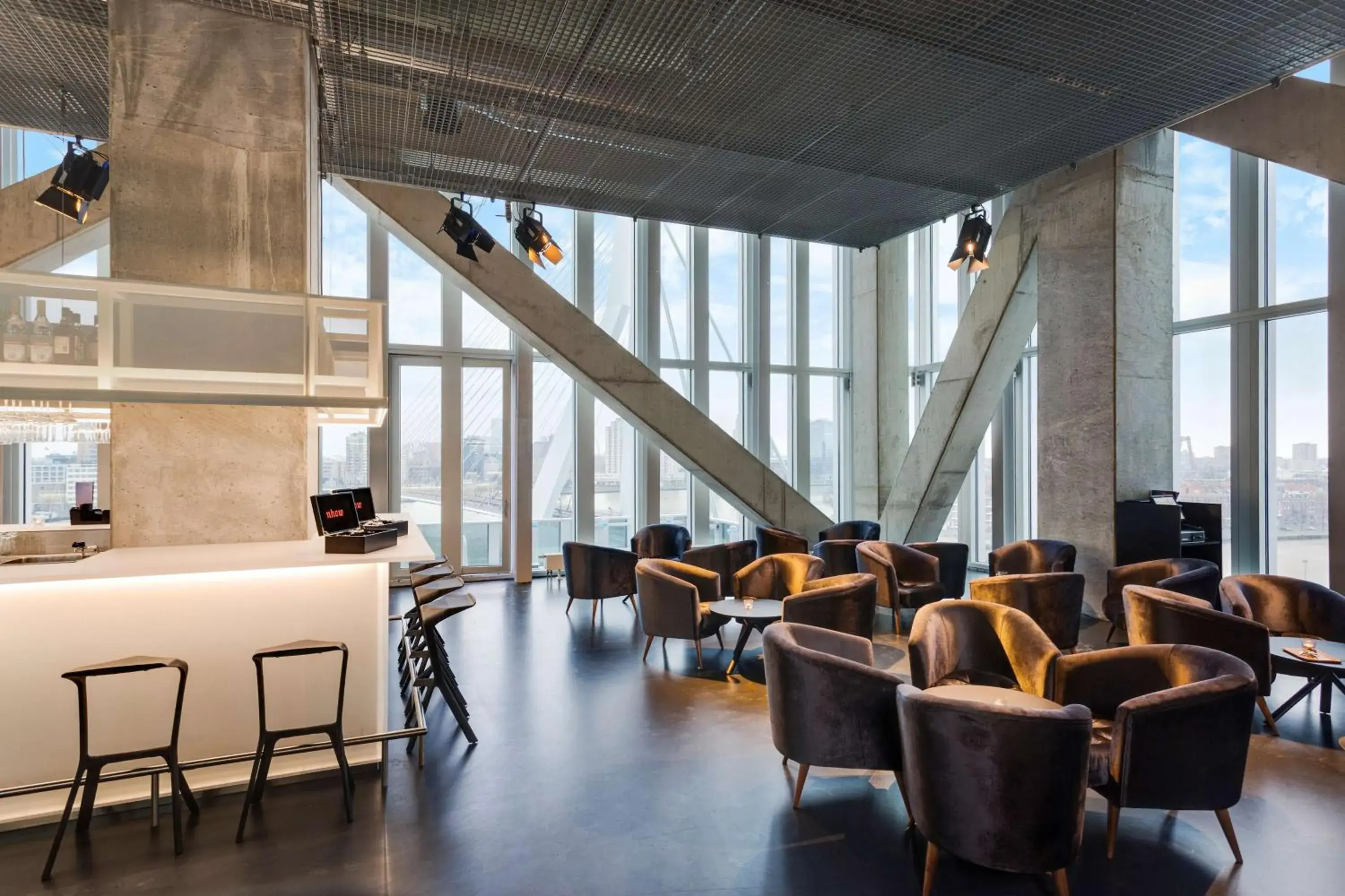 Lounge or bar in nhow Rotterdam Lounge or bar in nhow Rotterdam