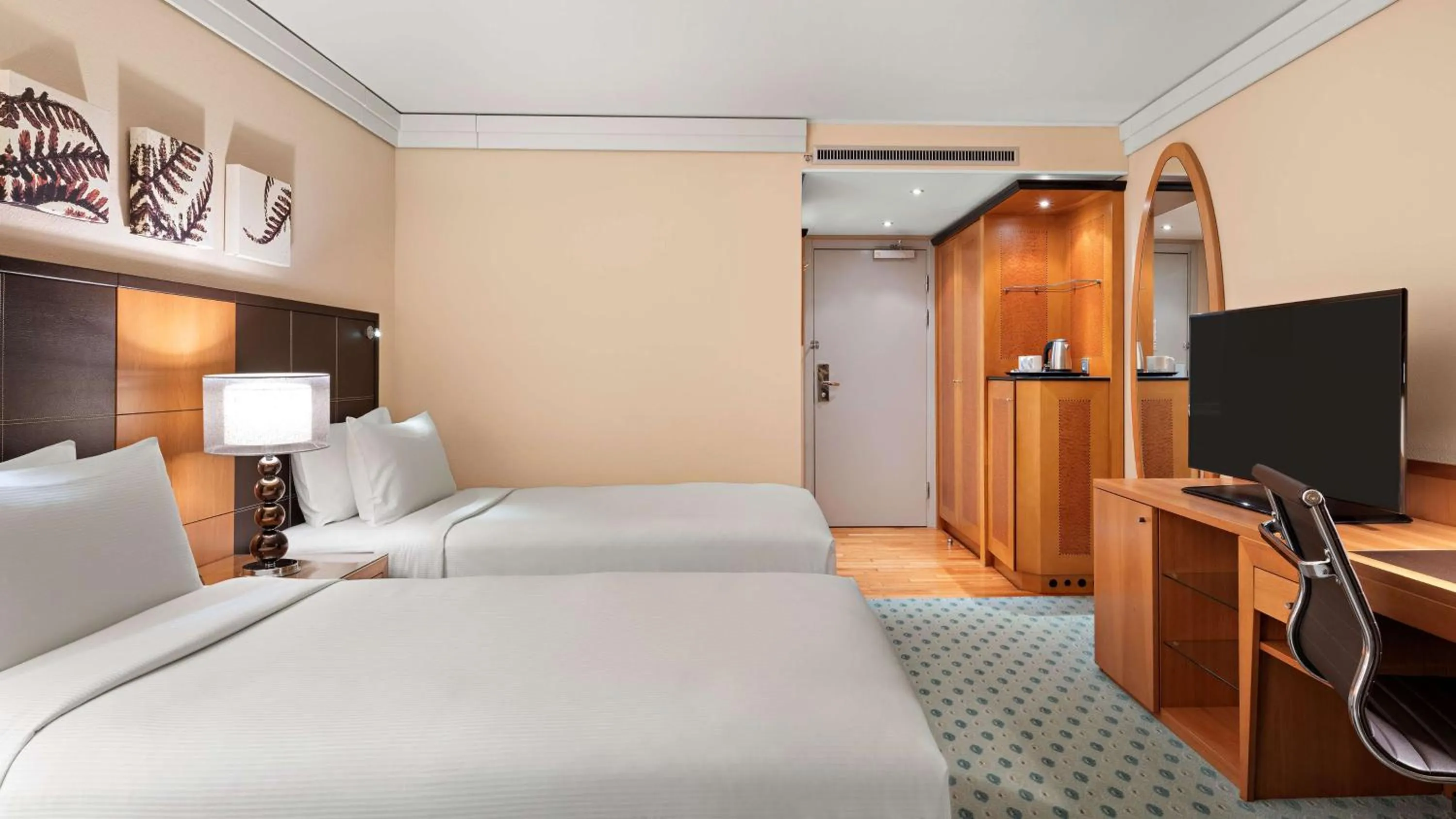 Bed in Hilton Dresden an der Frauenkirche