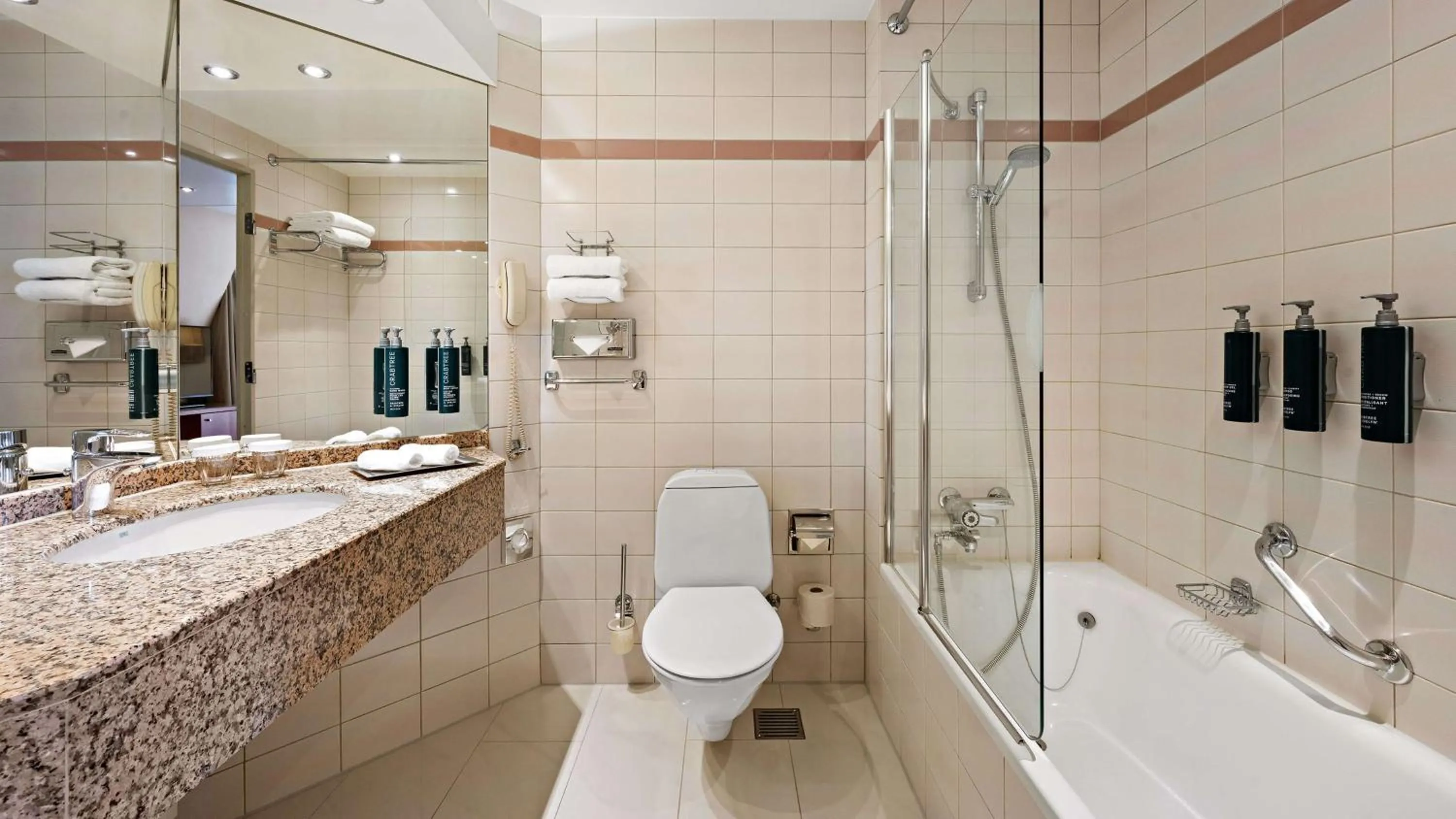 Bathroom in Hilton Dresden an der Frauenkirche