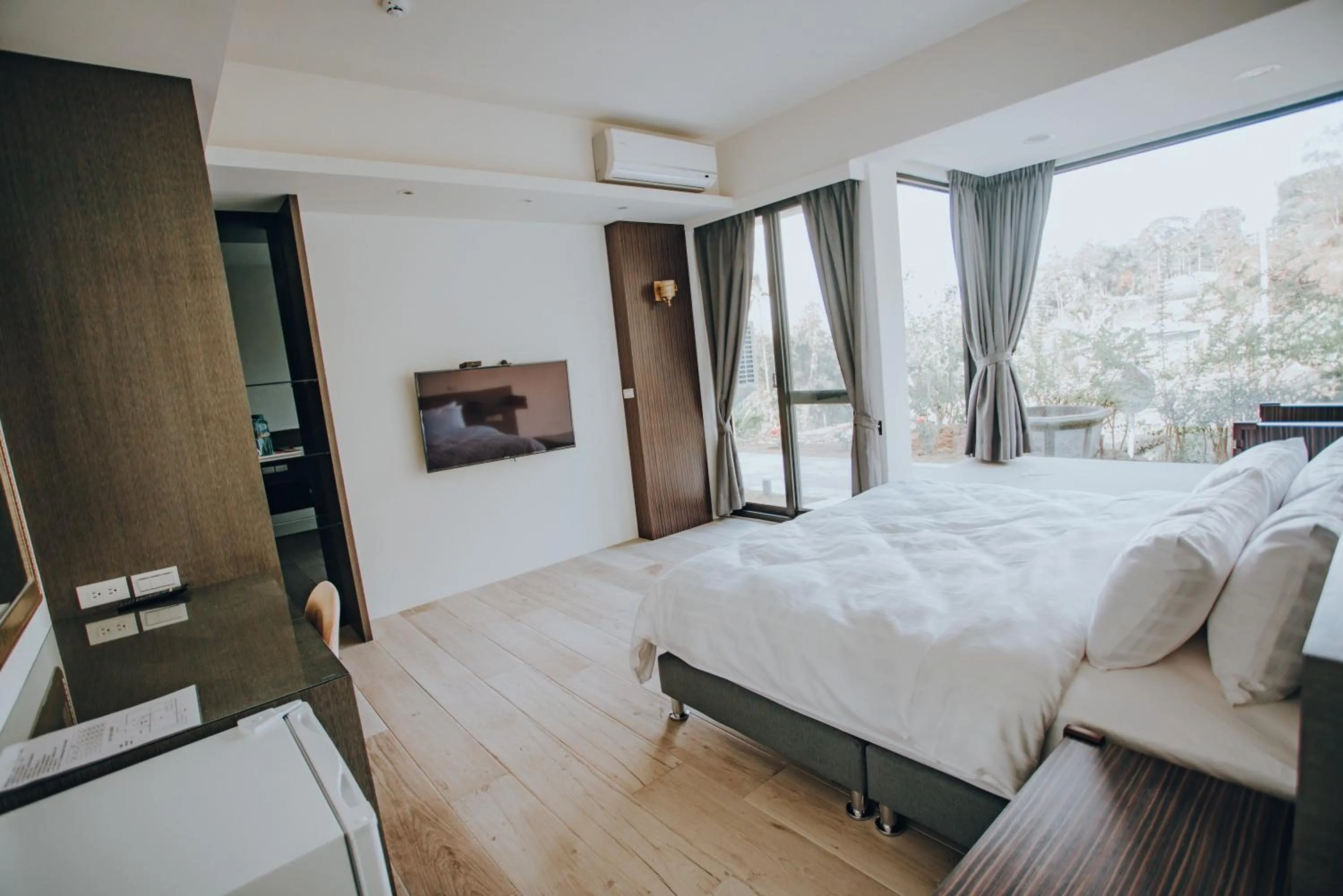 Bed in Ruili Tea Villa