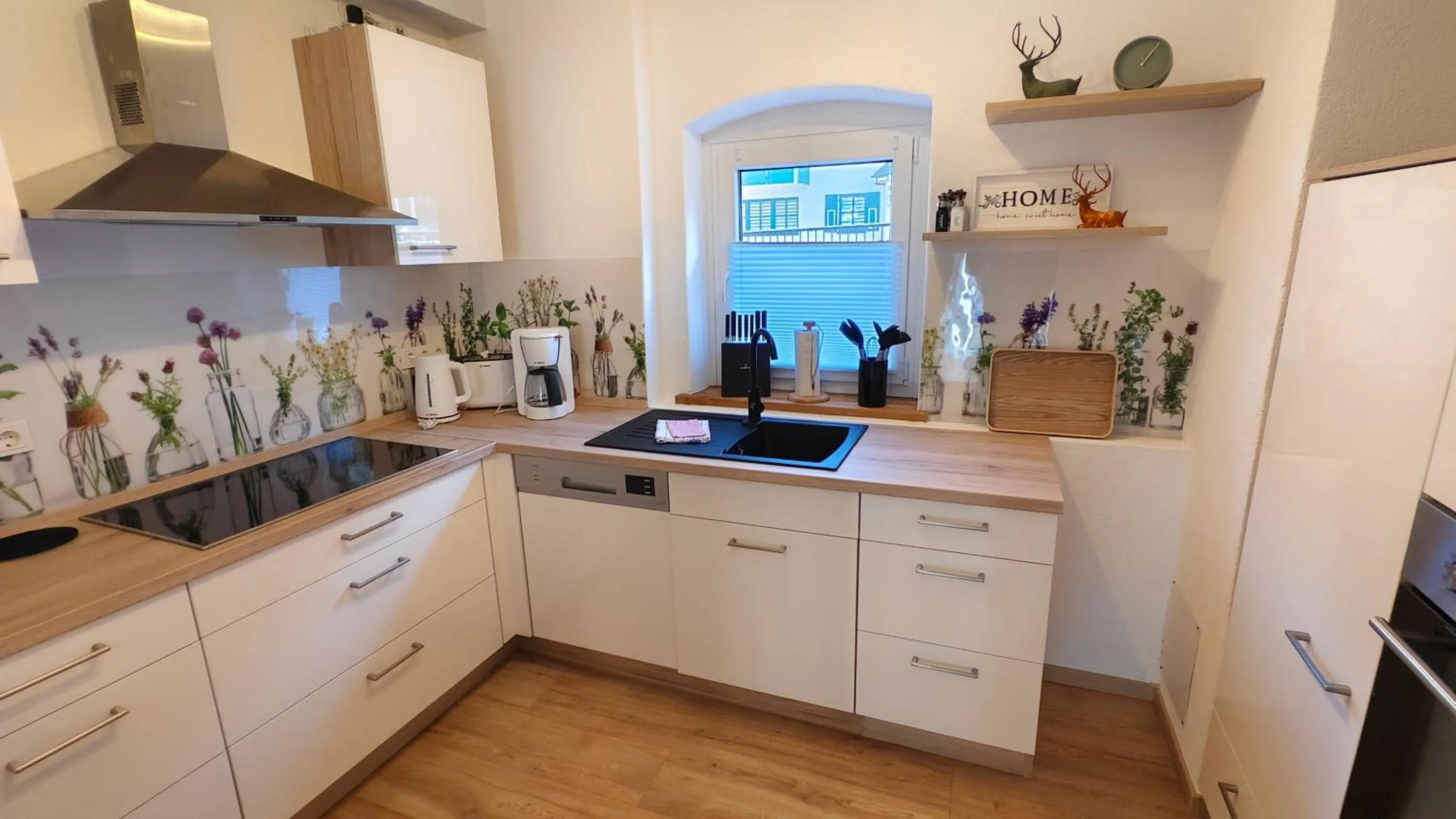 Kitchen or kitchenette in Hotel Garni "Zur Alten Post"