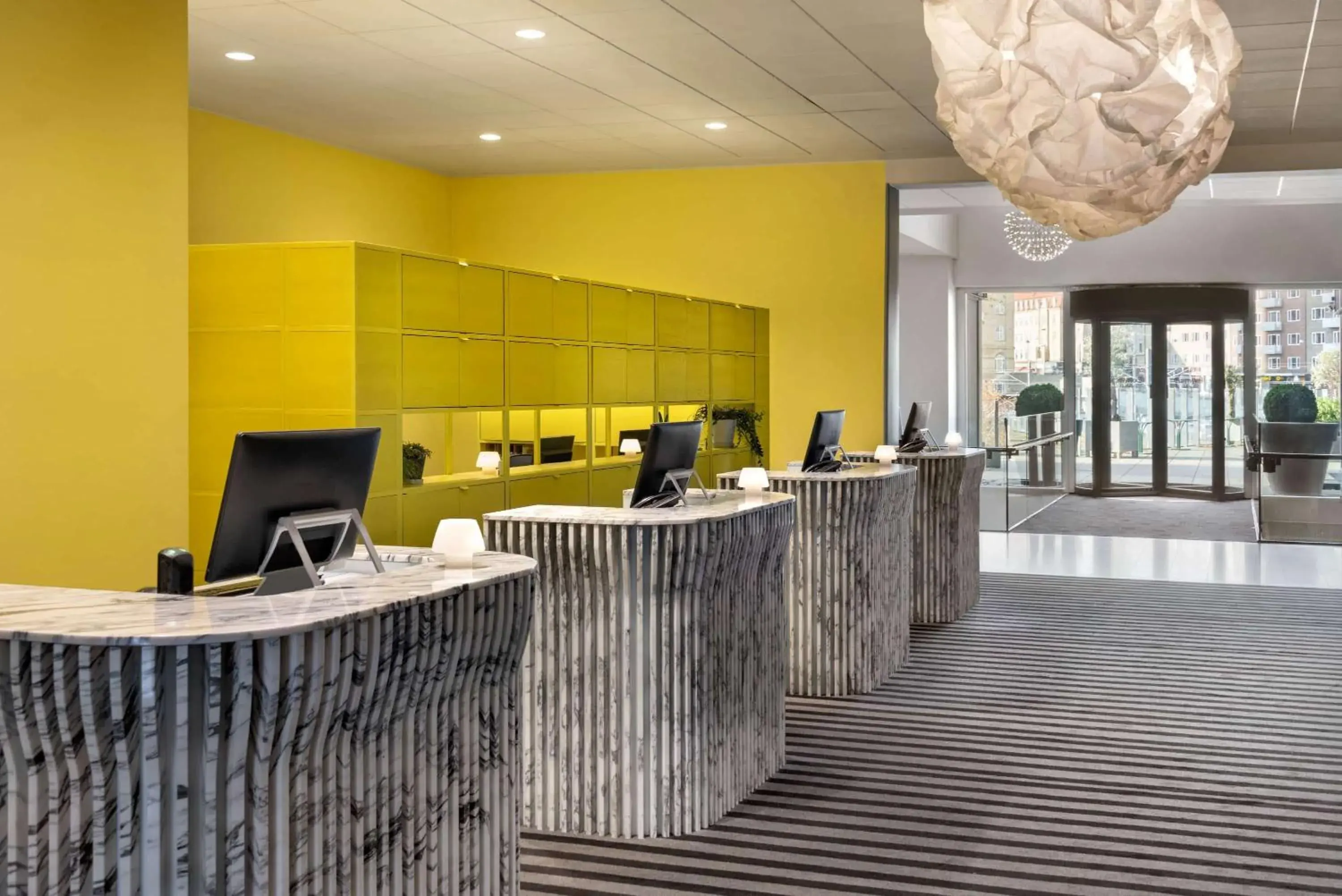 Lobby or reception in Comwell Aarhus Dolce by Wyndham Lobby or reception in Comwell Aarhus Dolce by Wyndham
