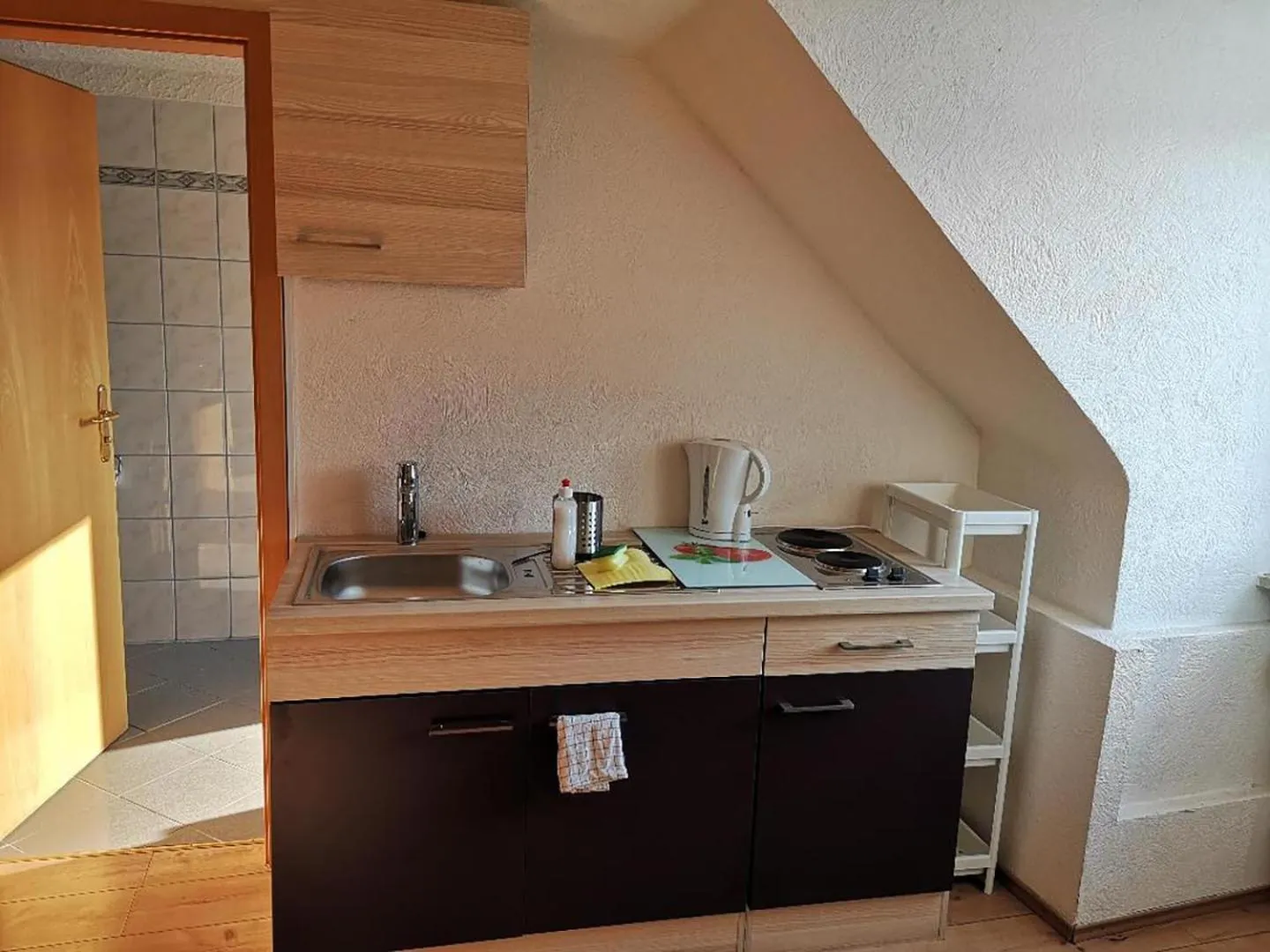 Kitchen or kitchenette in Hotel Löhr