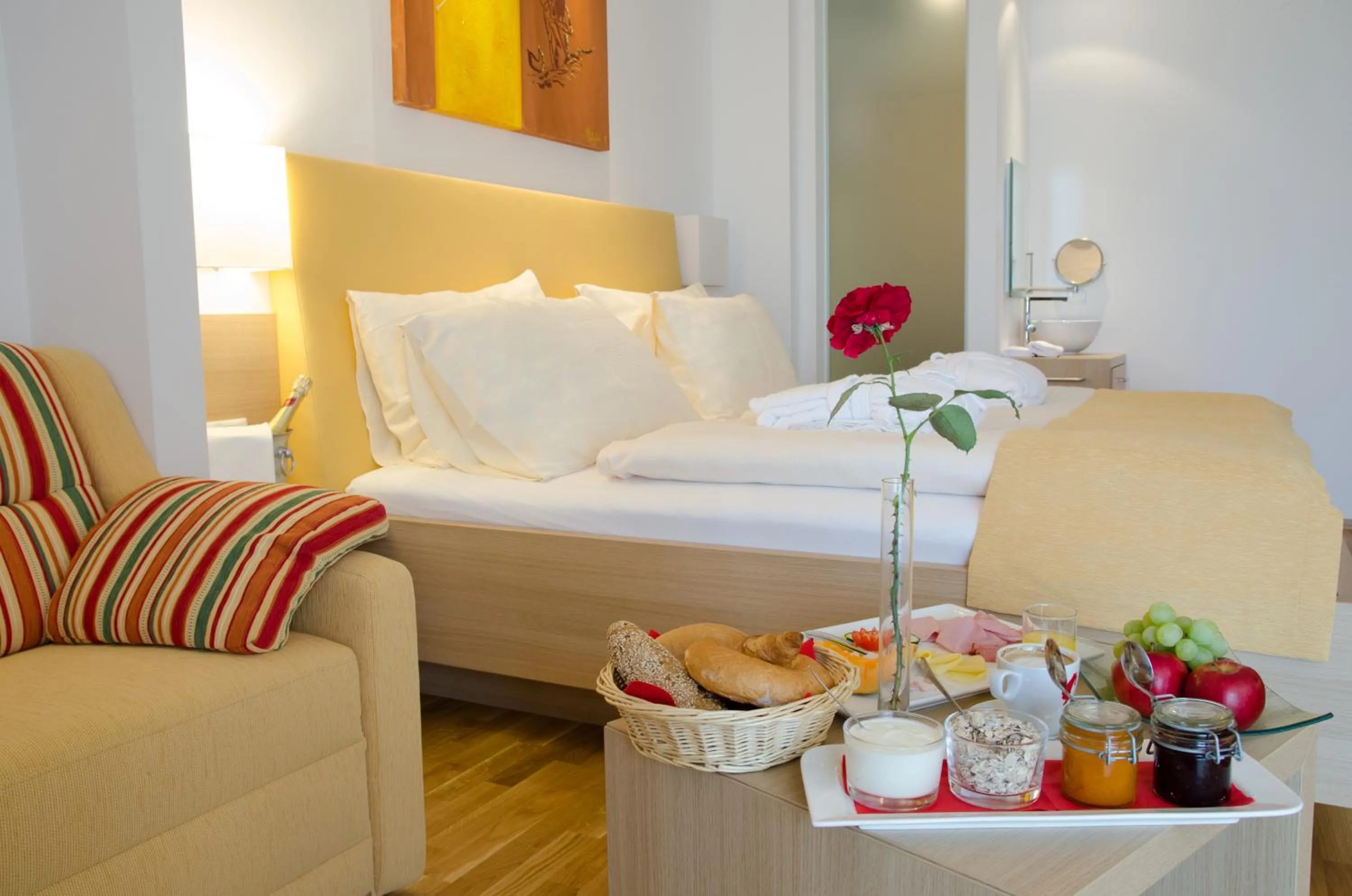 Photo of the whole room, Bed in Joglland Hotel Prettenhofer