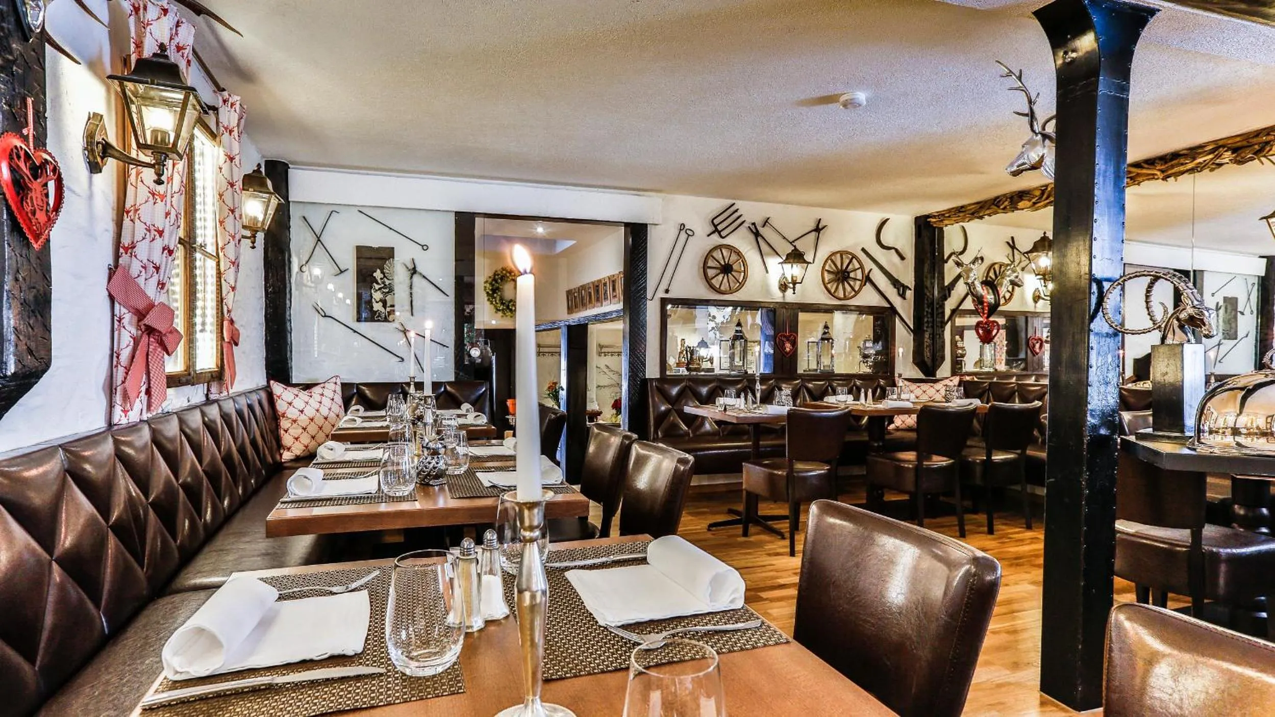 Dining area in Hotel Laterne