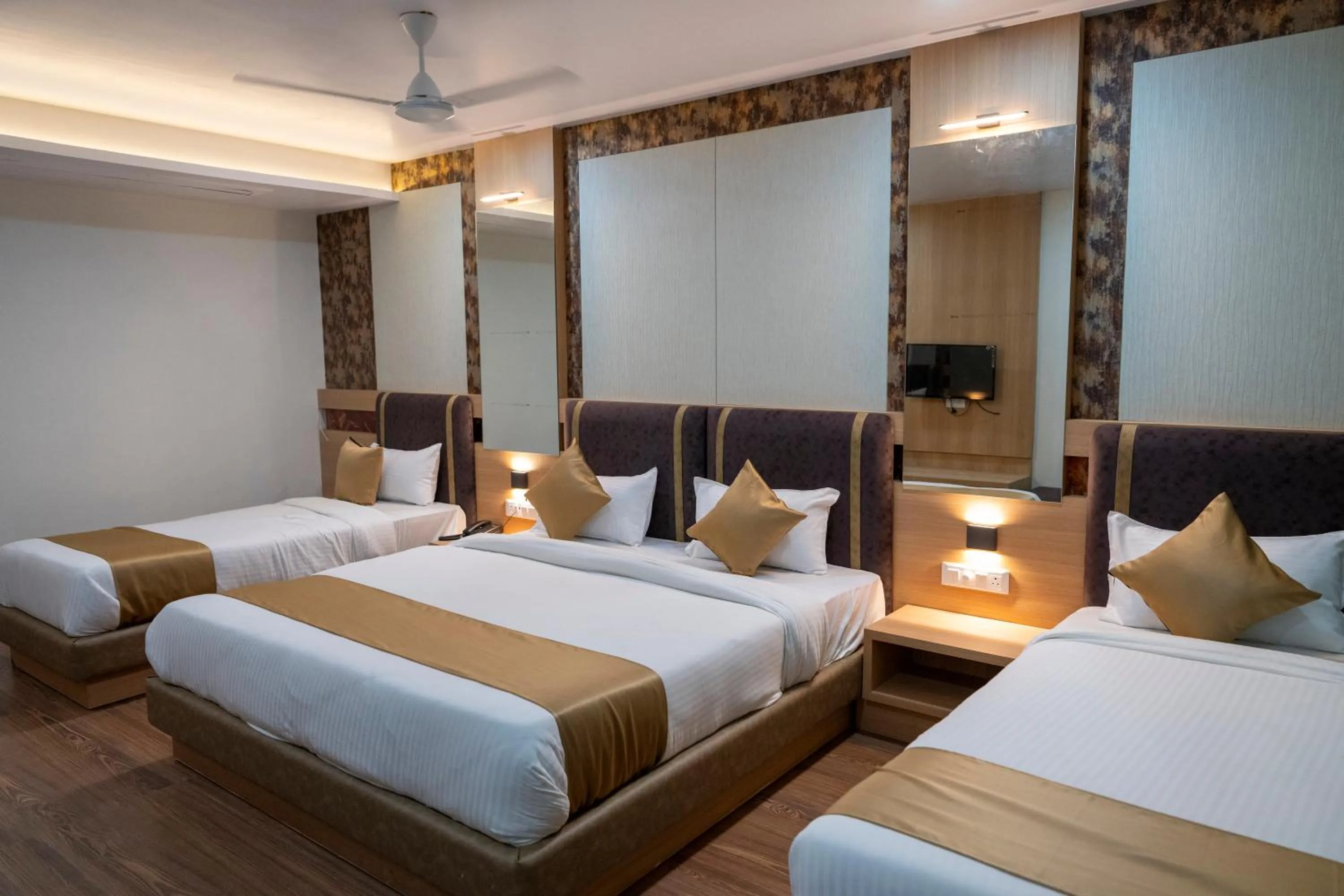 Bedroom, Bed in THE GRAND ASTORIA SOMANTH by Shivalaya Darshanam