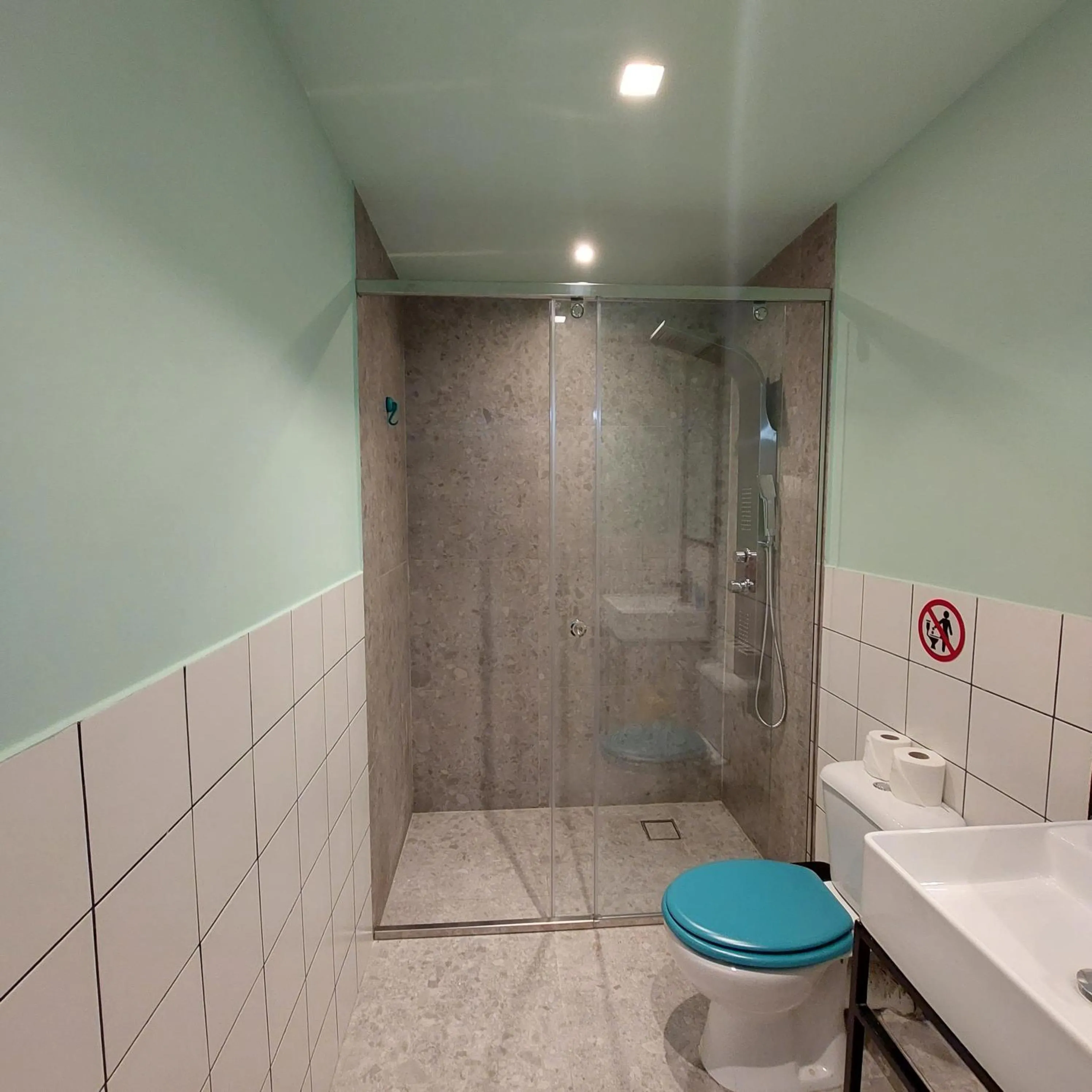 Shower in BEDWAVE Seaside Mansion