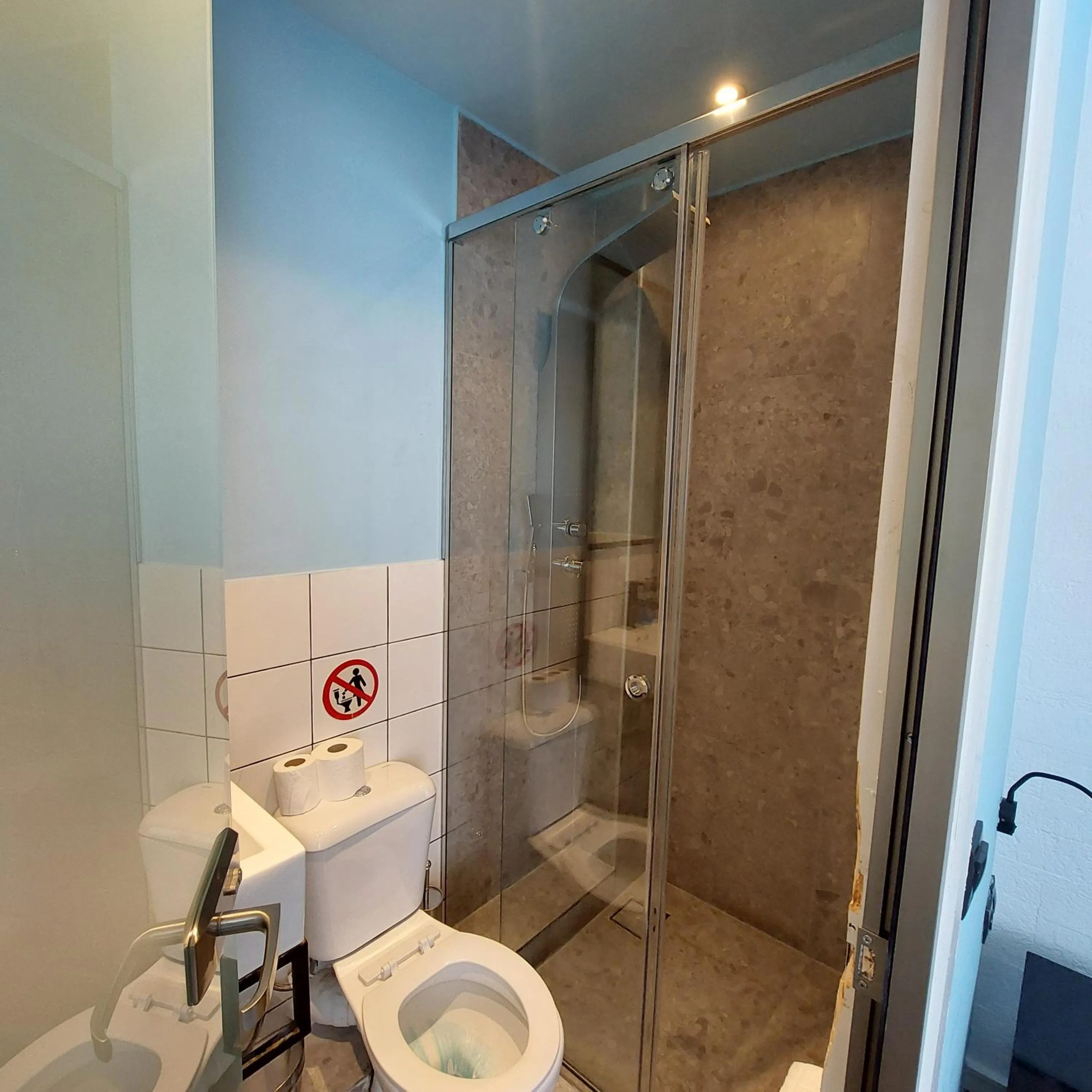 Shower in BEDWAVE Seaside Mansion