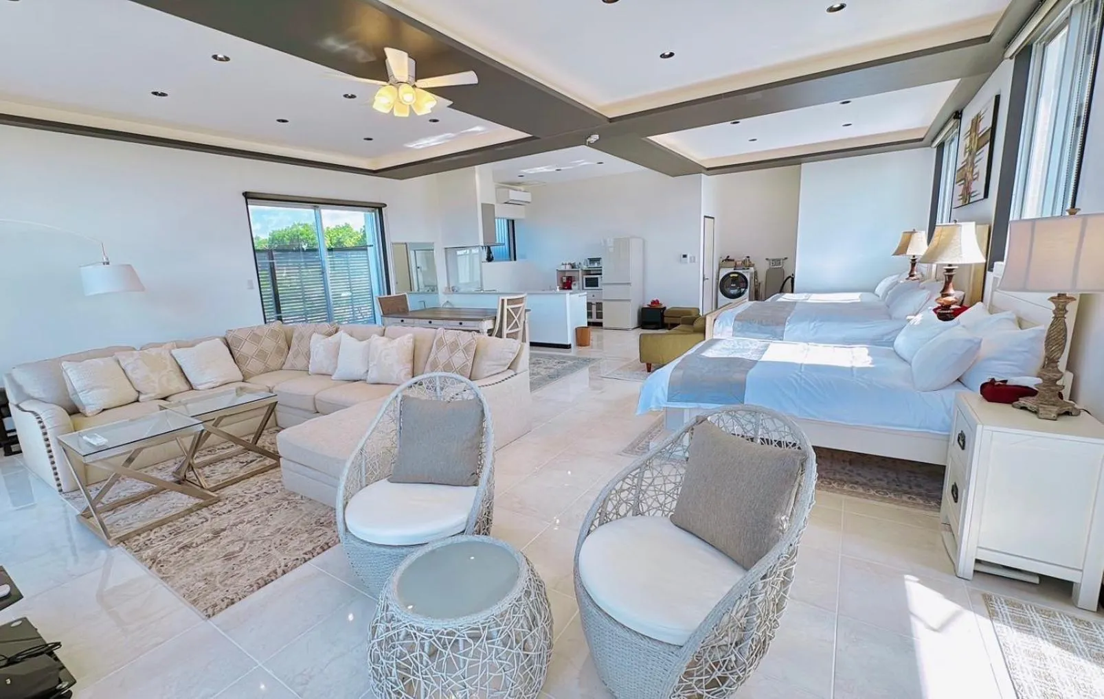 Bed in Palm Tree House Ishigaki - パームツリーハウス石垣