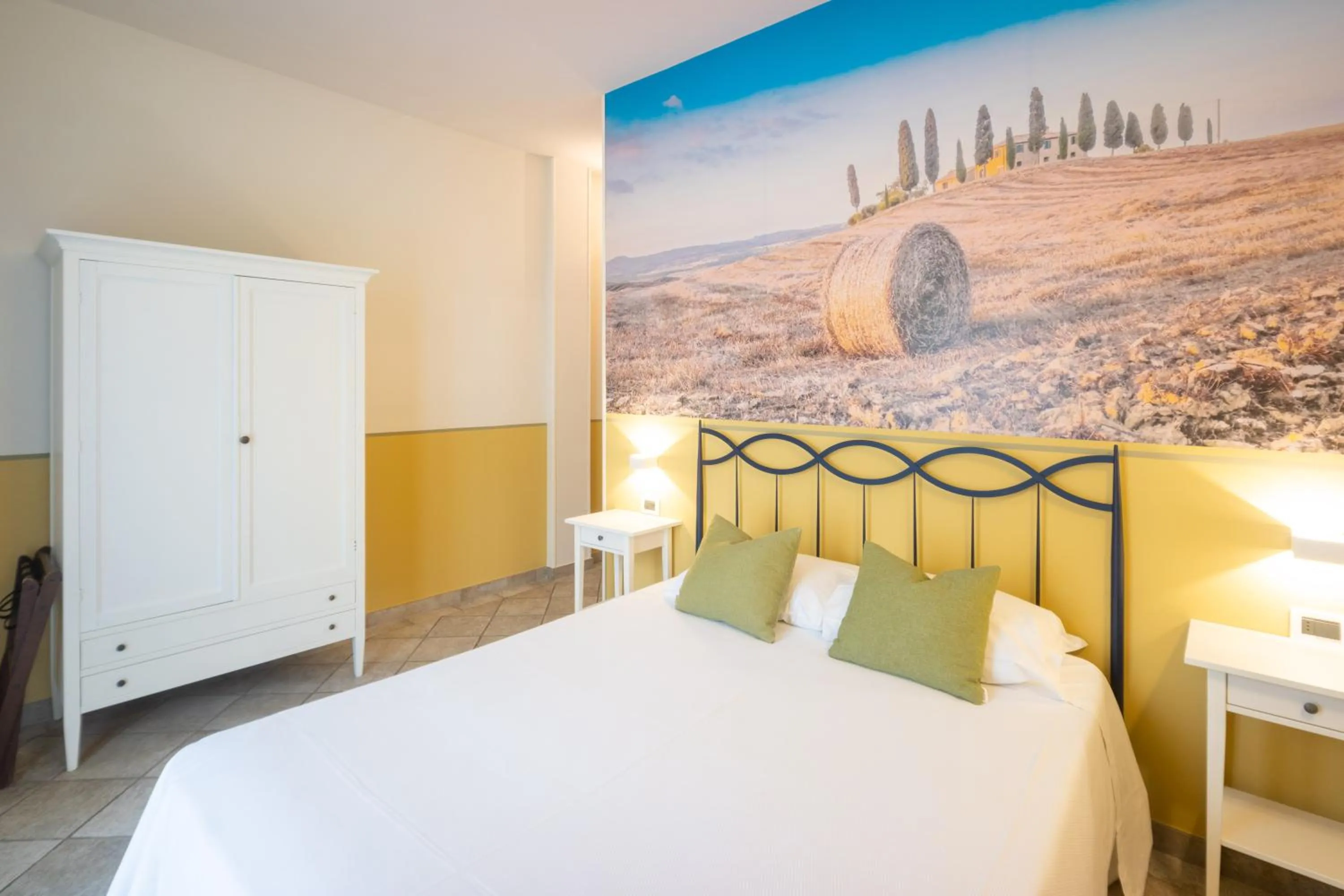 Decorative detail, Bed in Hotel Le Colline