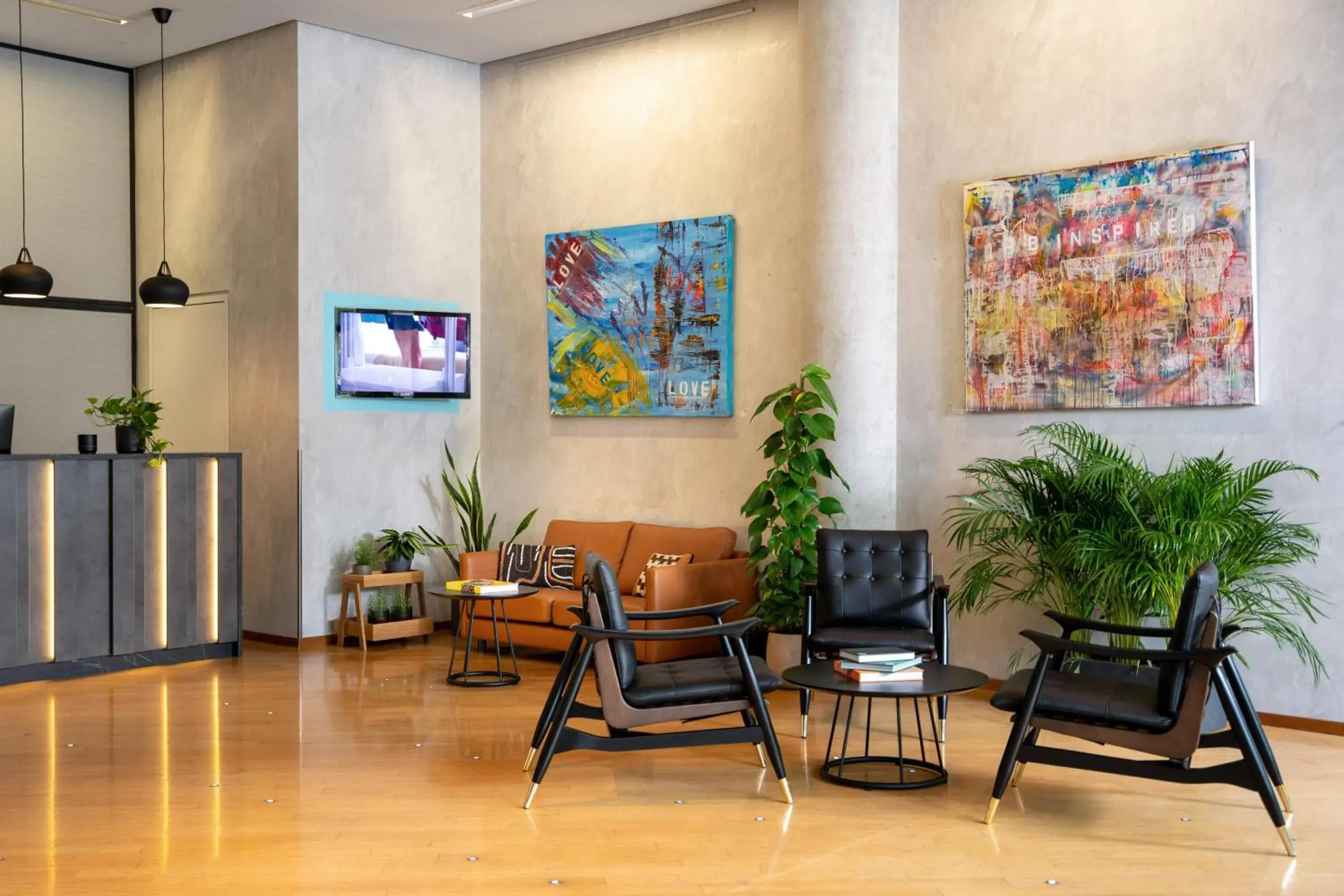 Living room in INNSiDE by Meliá München Parkstadt Schwabing Living room in INNSiDE by Meliá München Parkstadt Schwabing