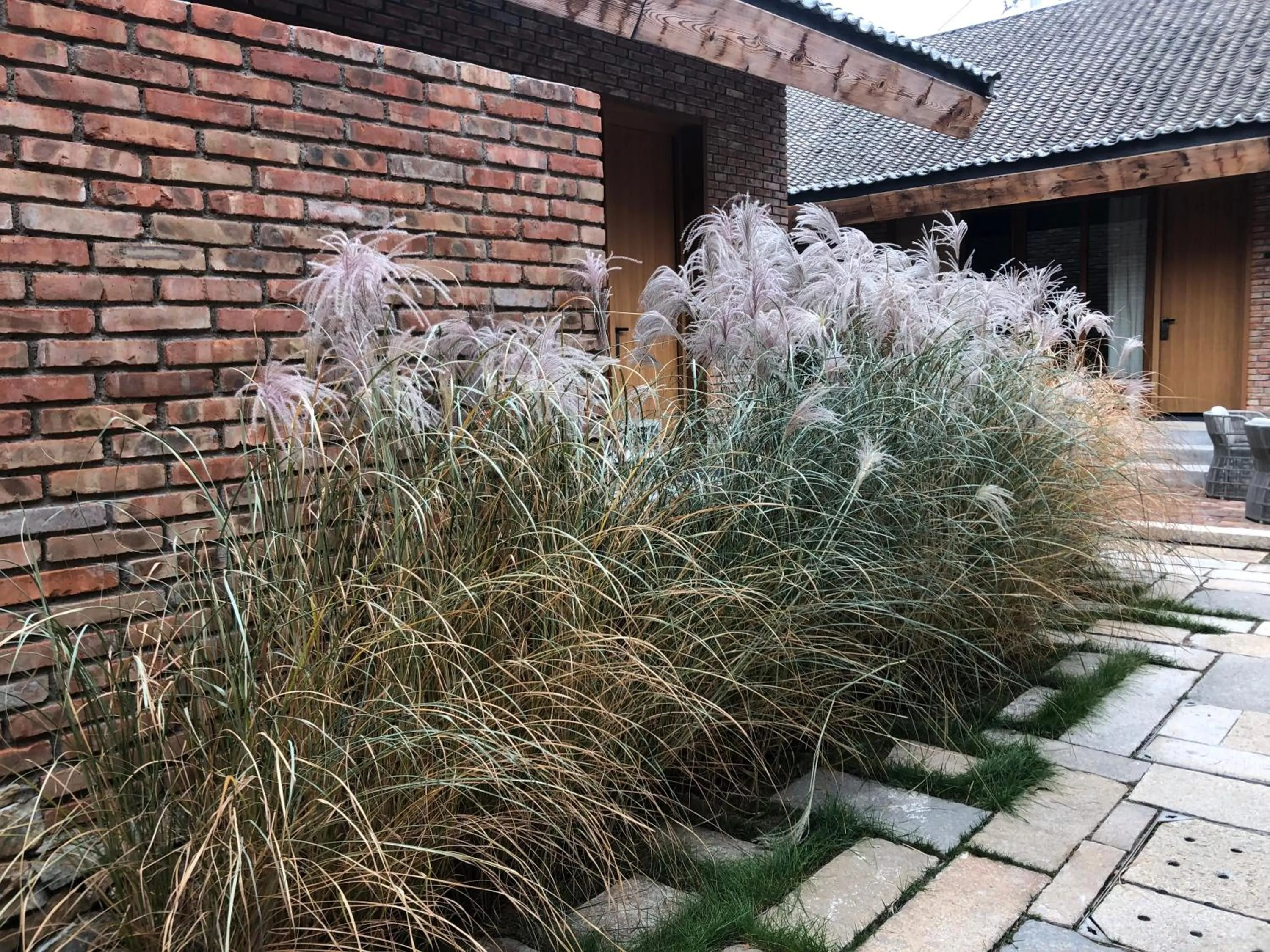 Garden in Sansa Village Boutique Hotel at Mutianyu Great Wall Adjoin to Mutianyu Great Wall - Room with the View of Great Wall - Jacuzzi with the View of Great Wall - Vehicle Shuttle Service - International Catering - SPA& Nail Beauty Facilities