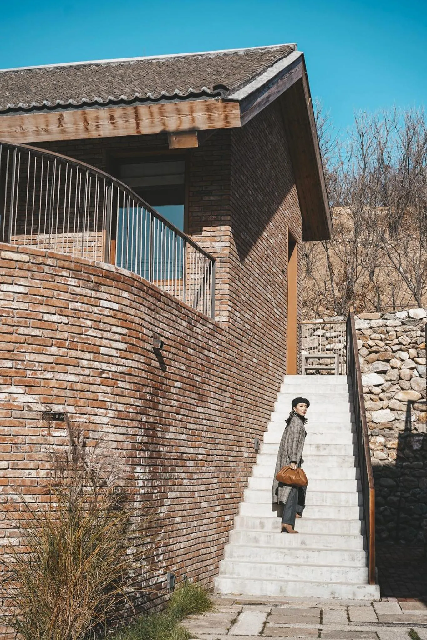 Property building in Sansa Village Boutique Hotel at Mutianyu Great Wall Adjoin to Mutianyu Great Wall - Room with the View of Great Wall - Jacuzzi with the View of Great Wall - Vehicle Shuttle Service - International Catering - SPA& Nail Beauty Facilities