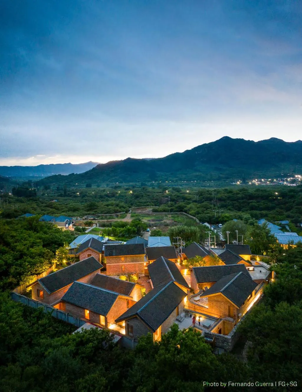 Bird's eye view in Sansa Village Boutique Hotel at Mutianyu Great Wall