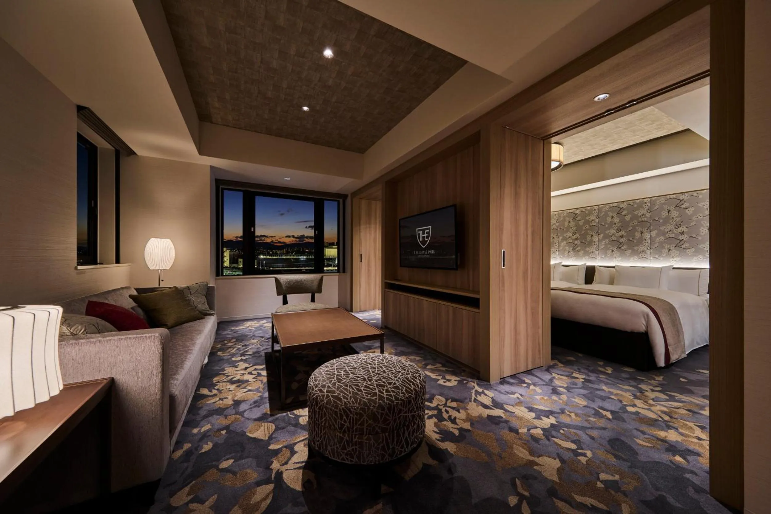 Living room, Bed in The Royal Park Hotel Kyoto Umekoji