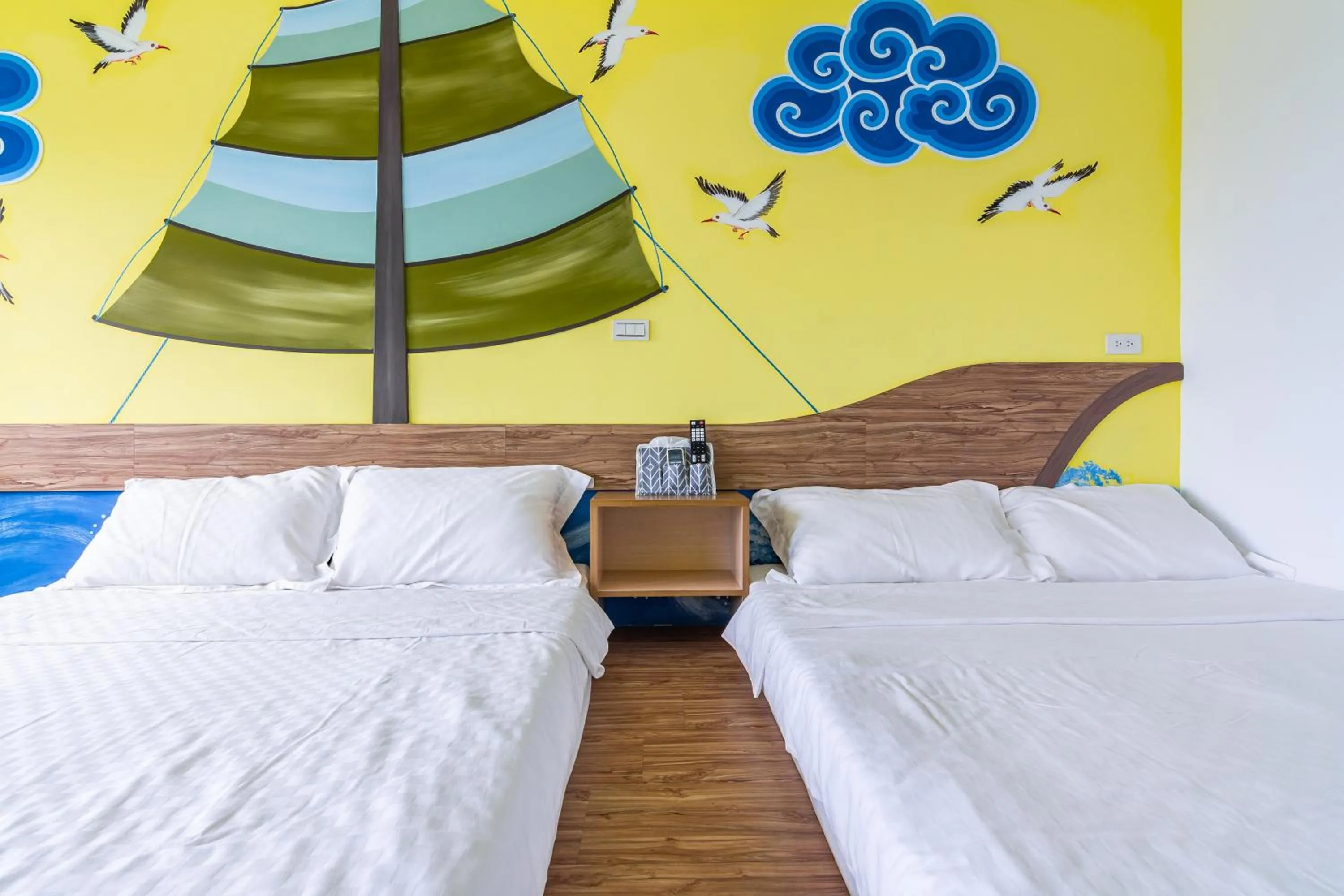 Decorative detail, Bed in Tropical island B&B