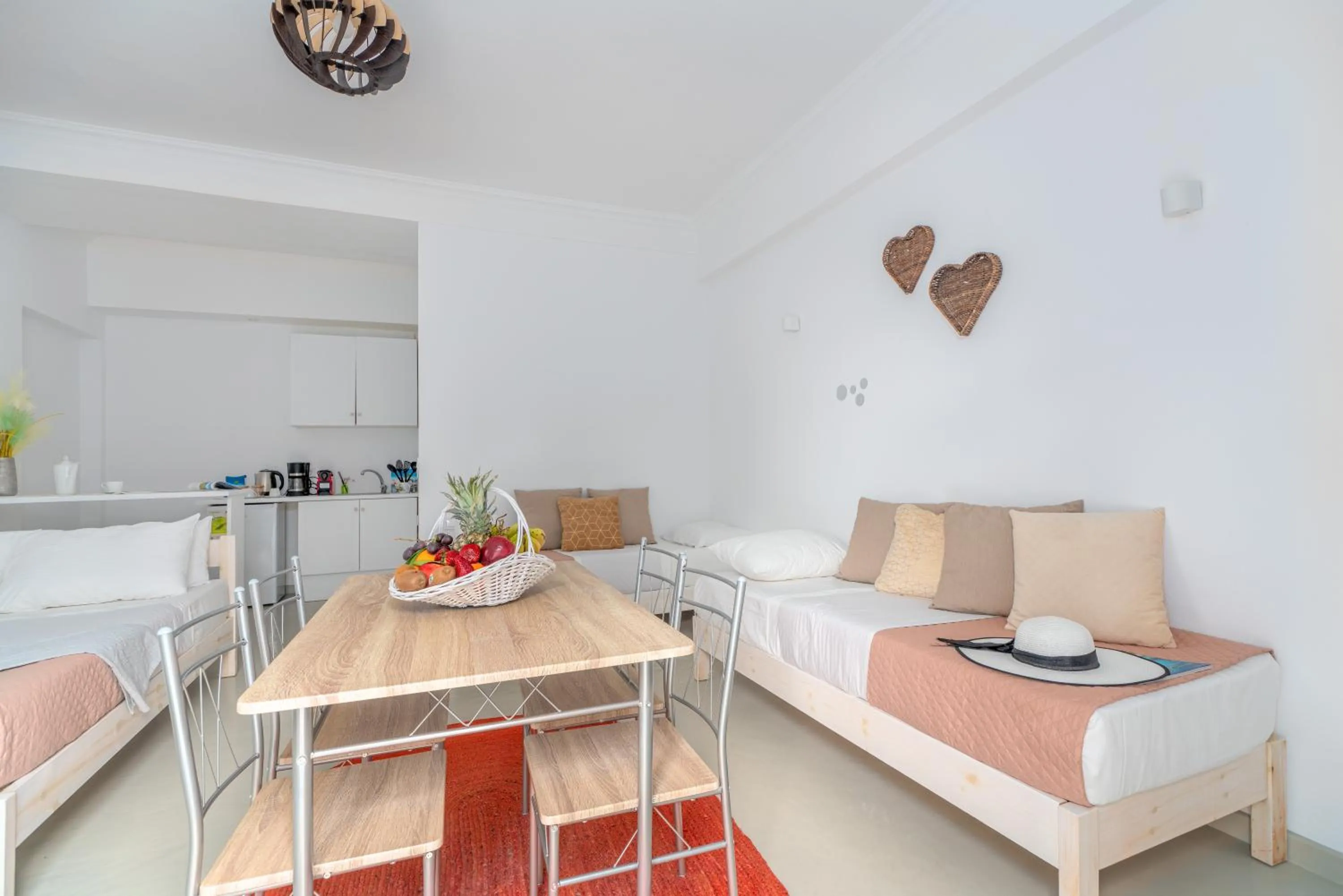 Bed in Dimelal Mykonos Town Apartments