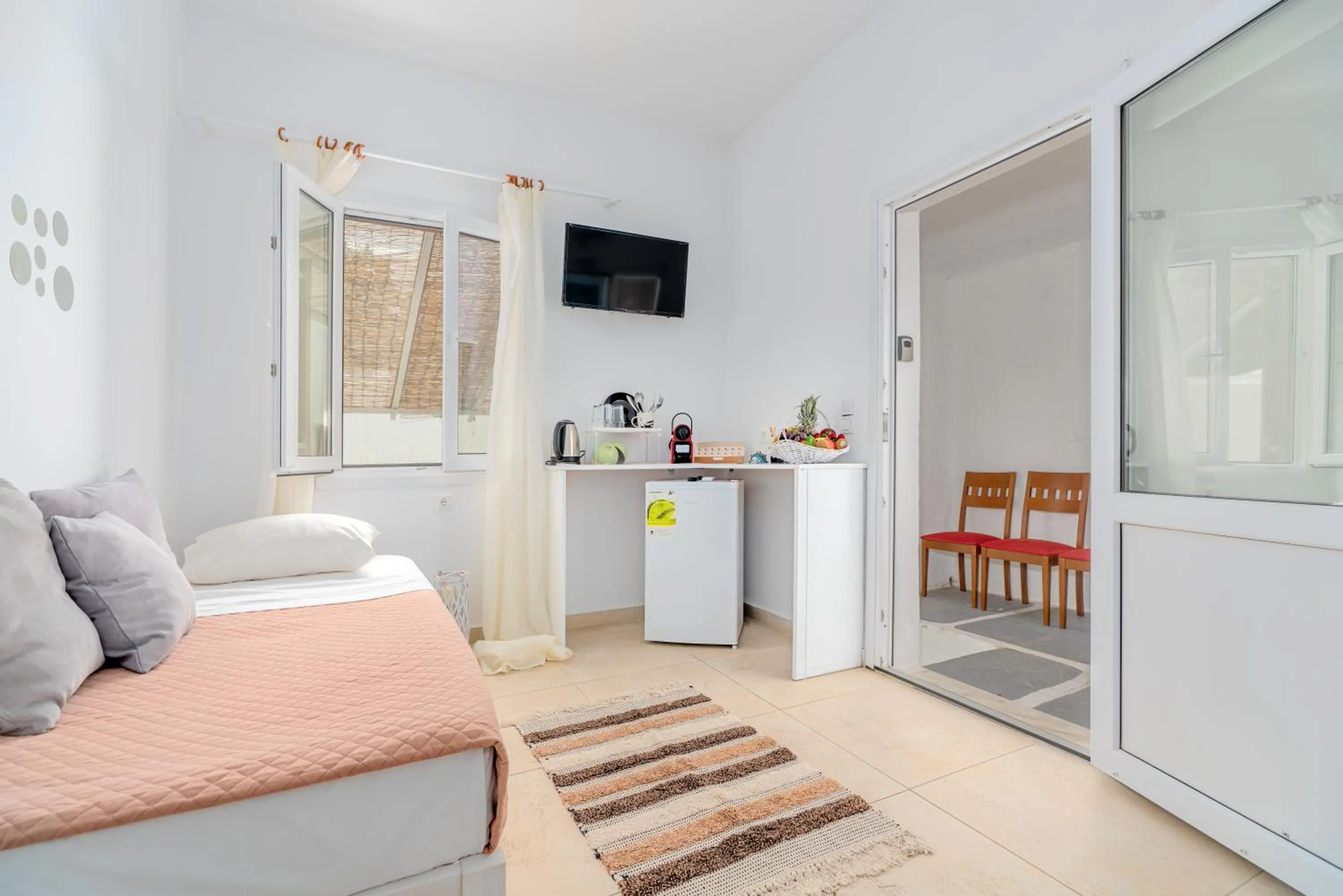 Kitchen or kitchenette in Dimelal Mykonos Town Apartments