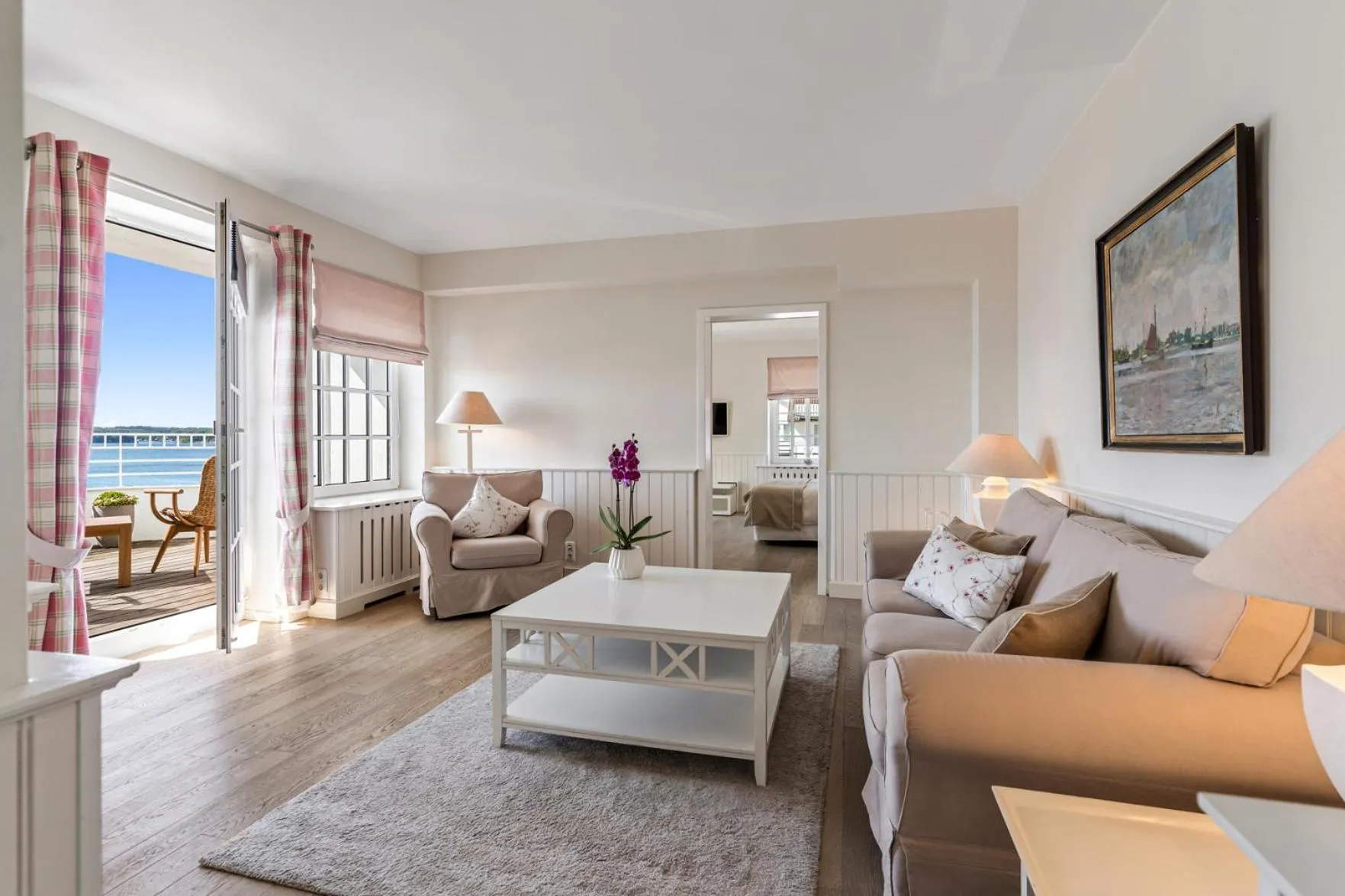 Living room in Strandhotel Glücksburg