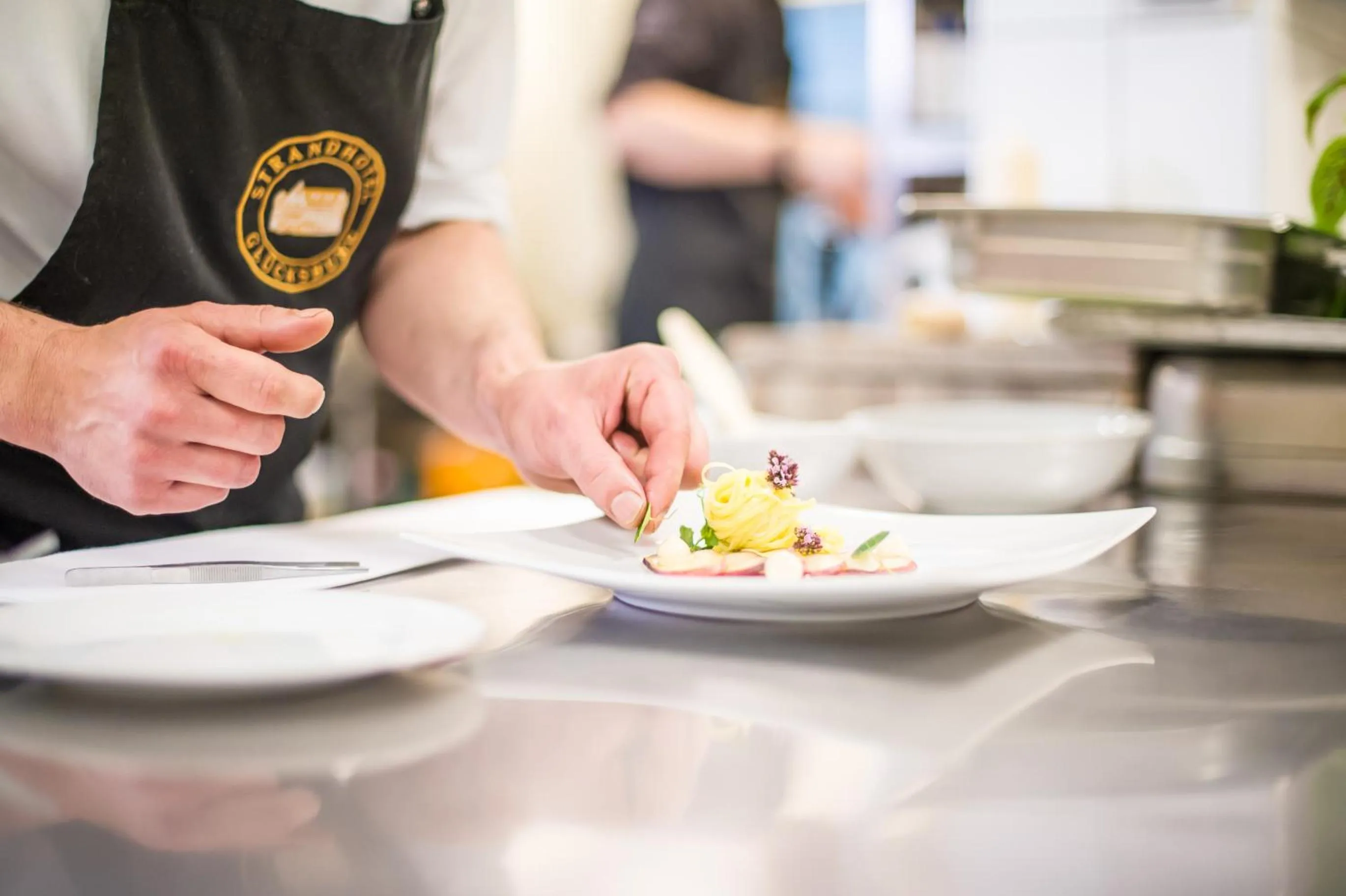 Restaurant/places to eat in Strandhotel Glücksburg