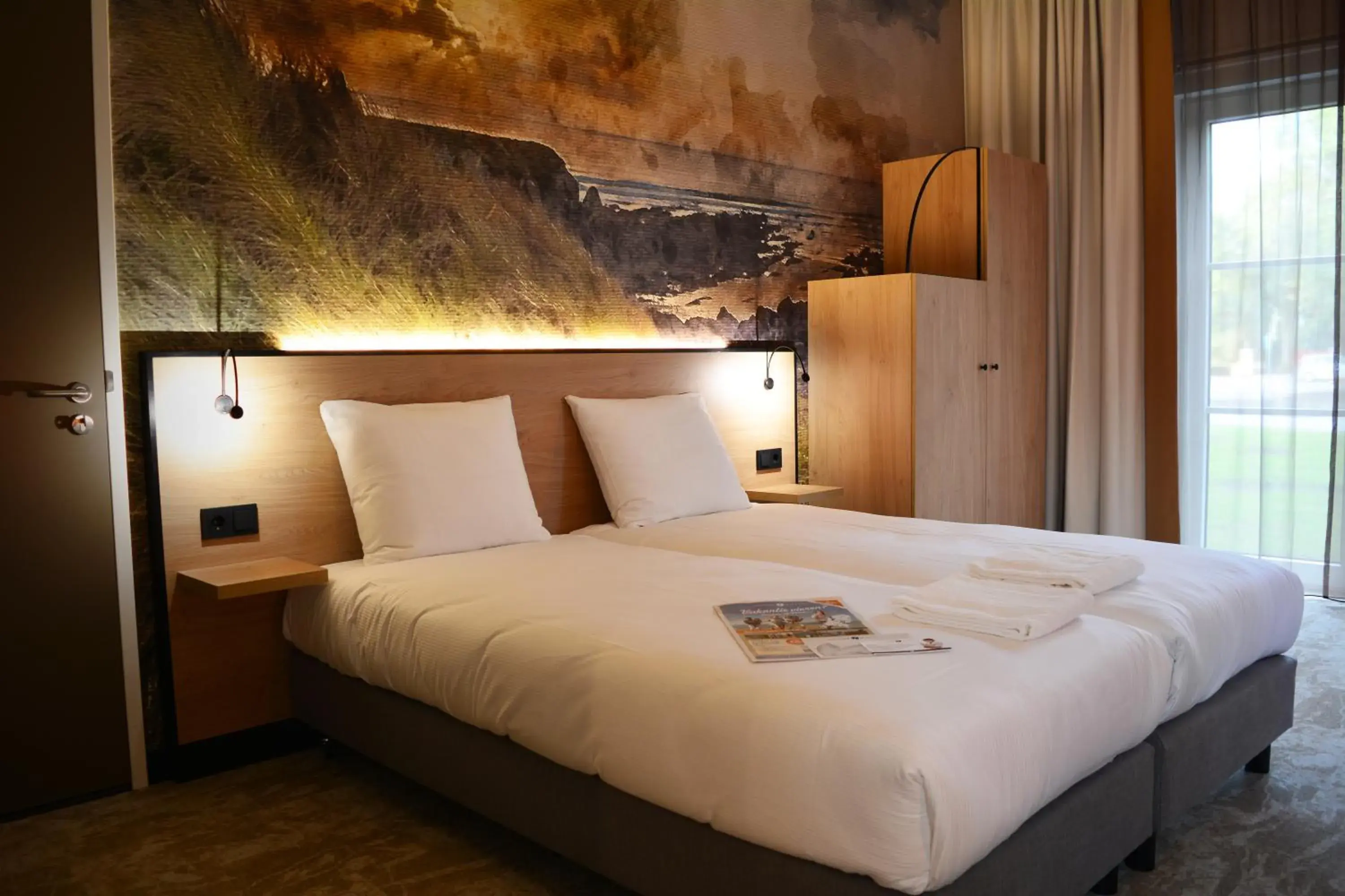 Bedroom, Bed in Fletcher Strandhotel Haamstede Bedroom, Bed in Fletcher Strandhotel Haamstede