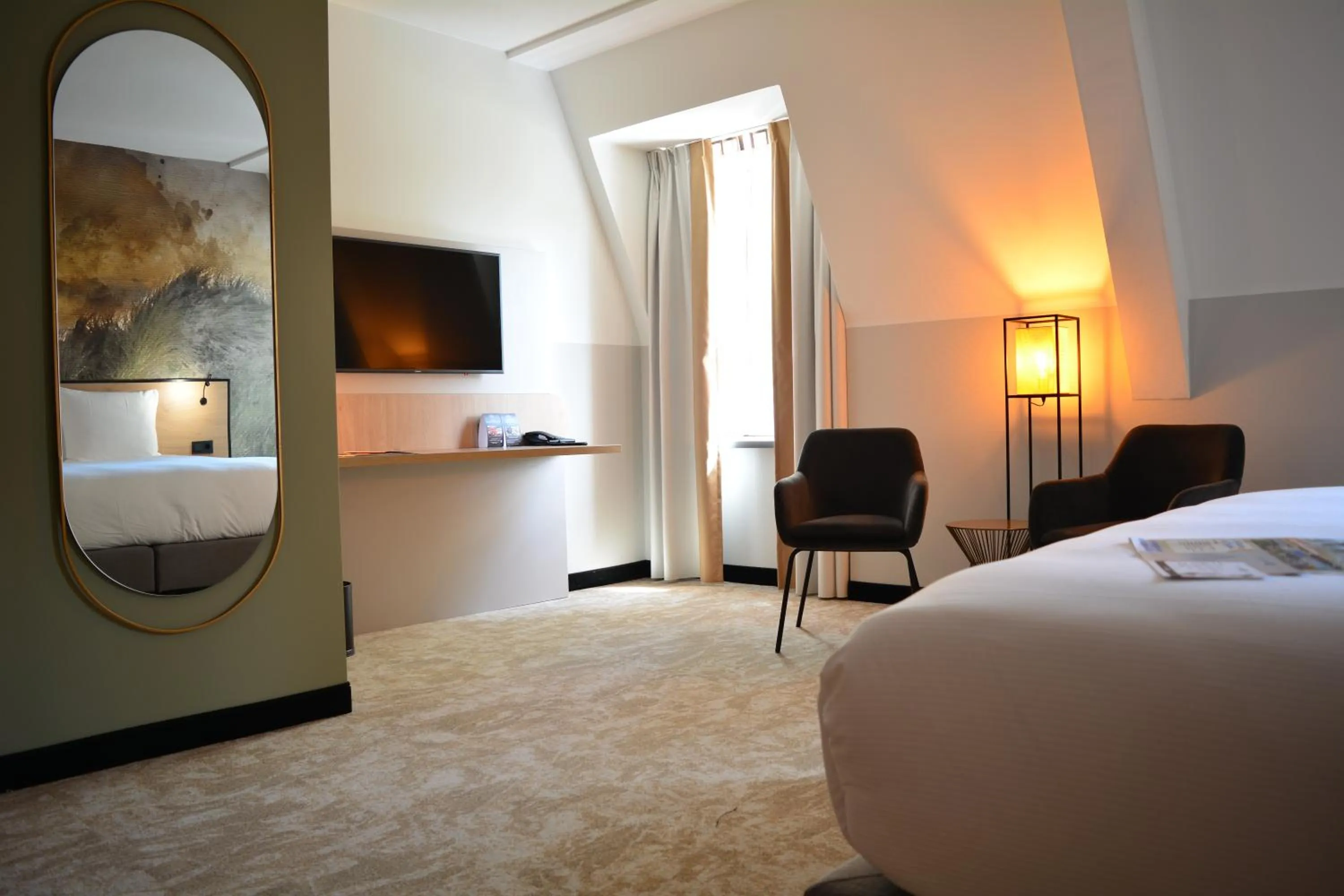 Bedroom, Bed in Fletcher Strandhotel Haamstede