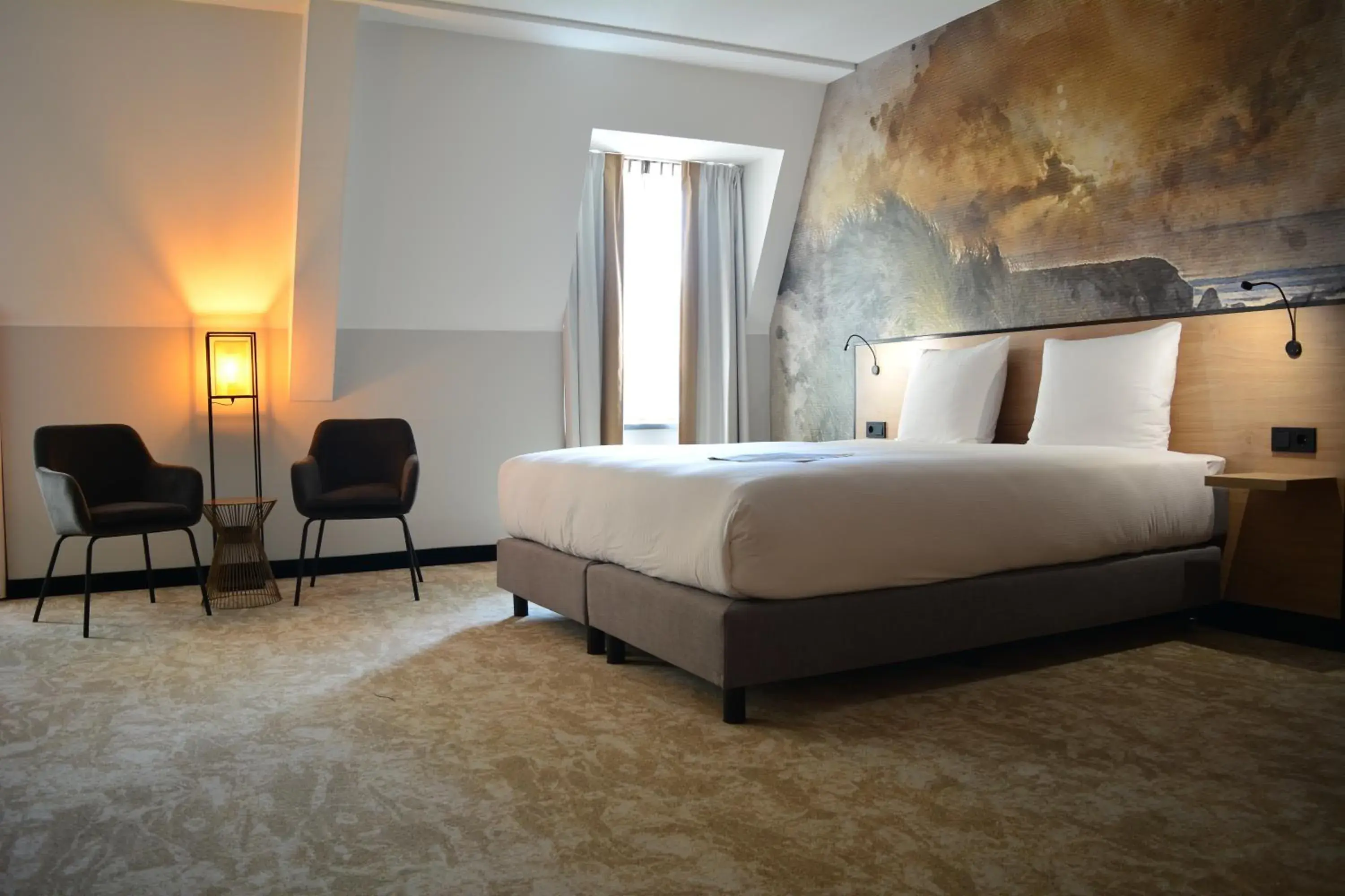 Bedroom, Bed in Fletcher Strandhotel Haamstede Bedroom, Bed in Fletcher Strandhotel Haamstede