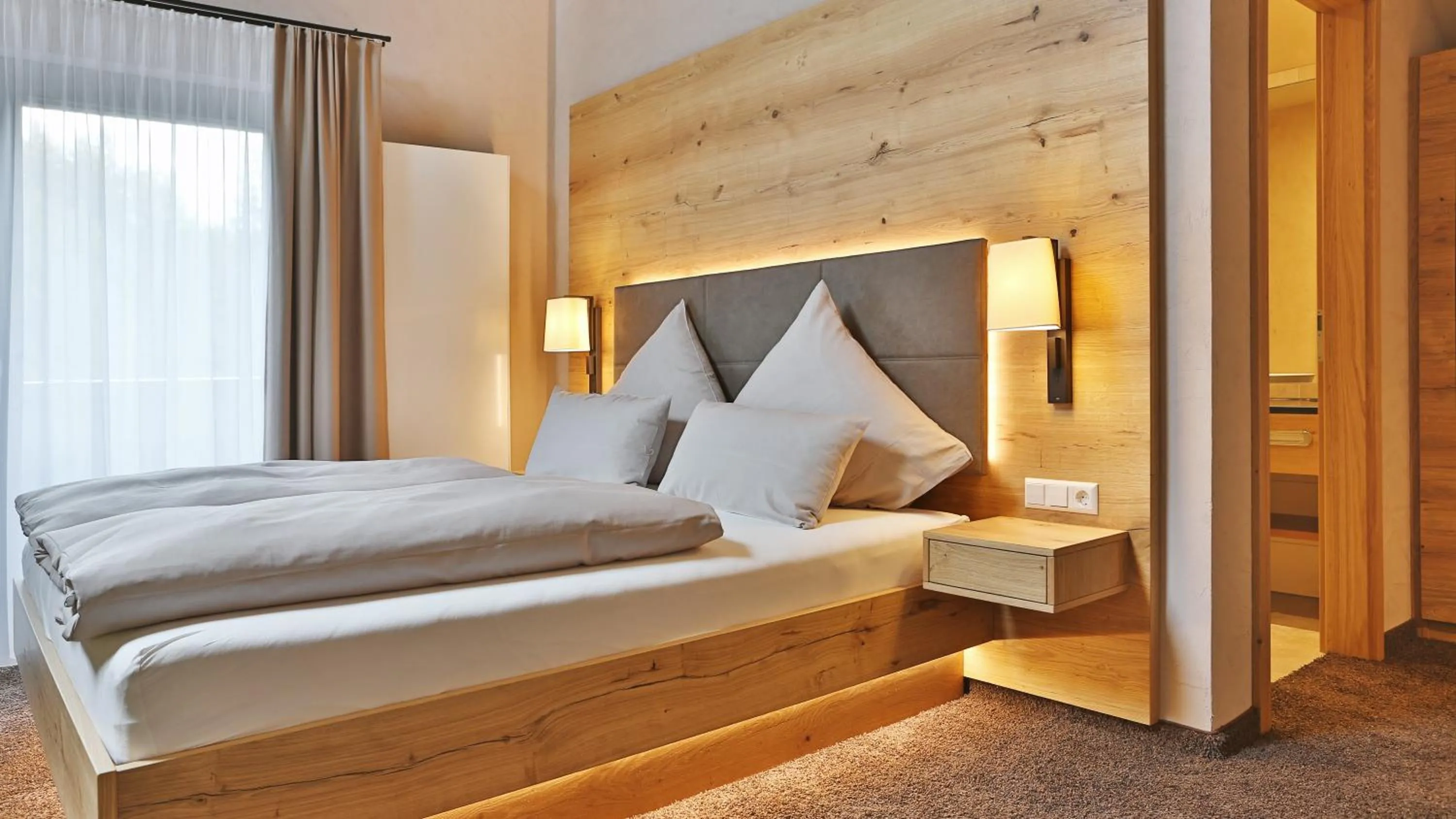 Bedroom, Bed in Hotel Restaurant Waldsägmühle