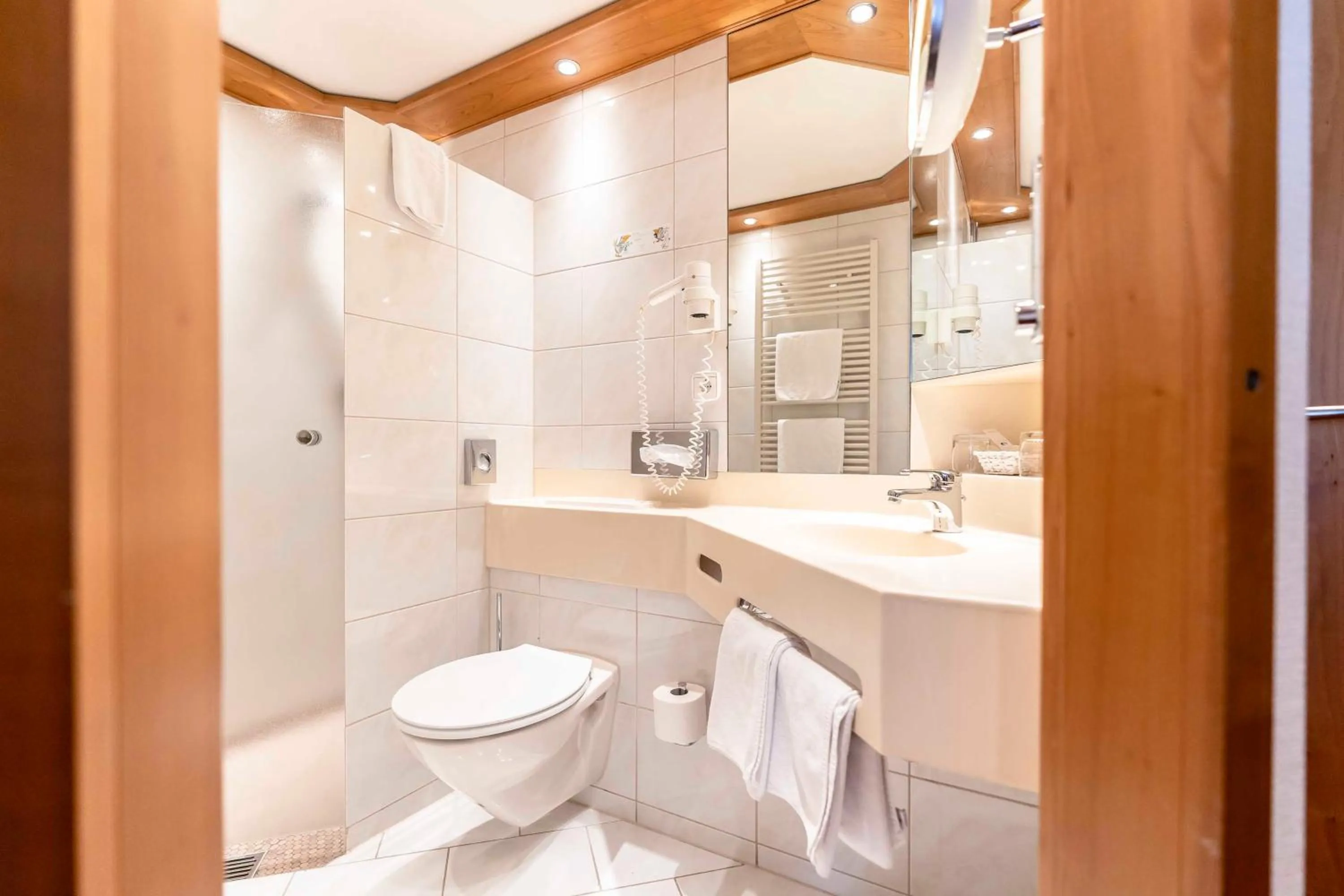 Shower in Hotel Restaurant Waldsägmühle