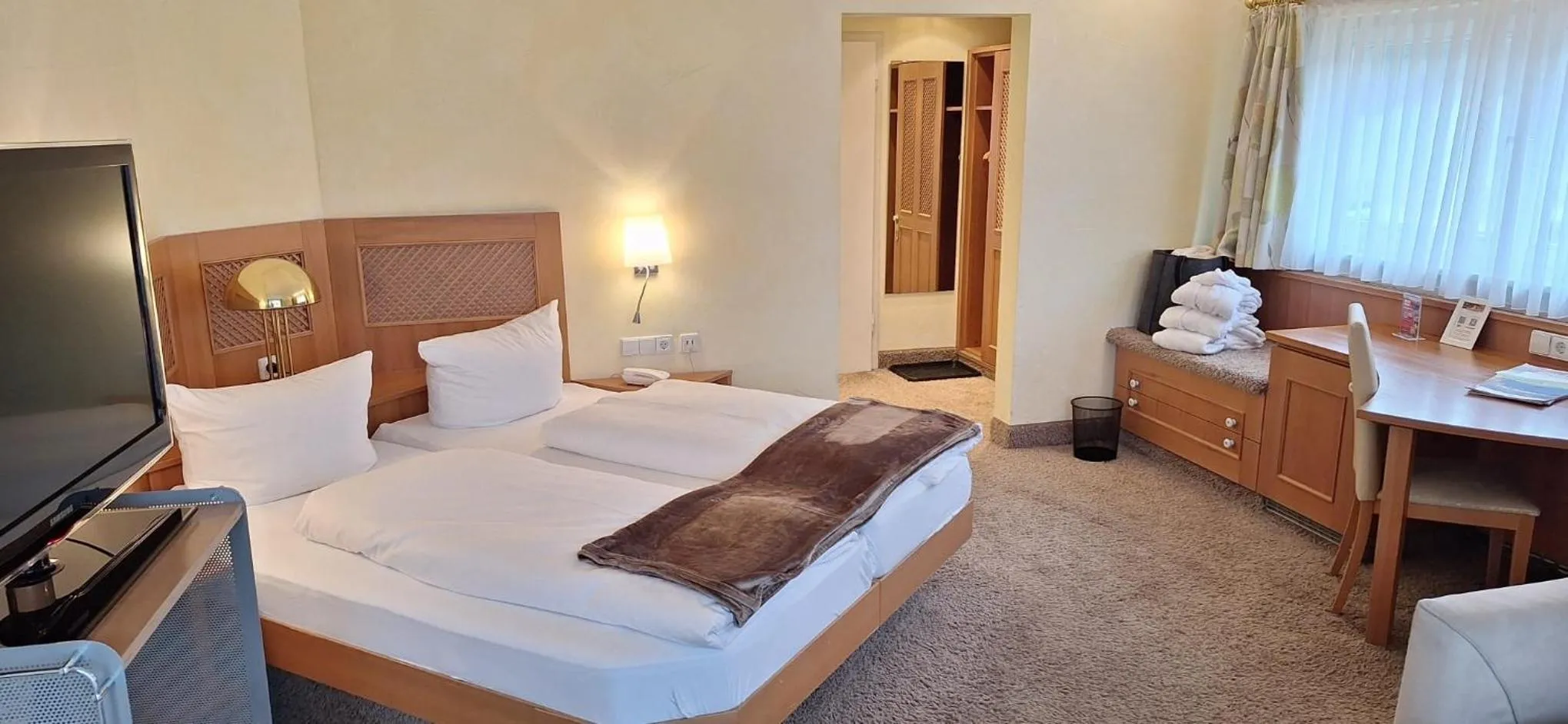 Bed in Hotel Restaurant Waldsägmühle