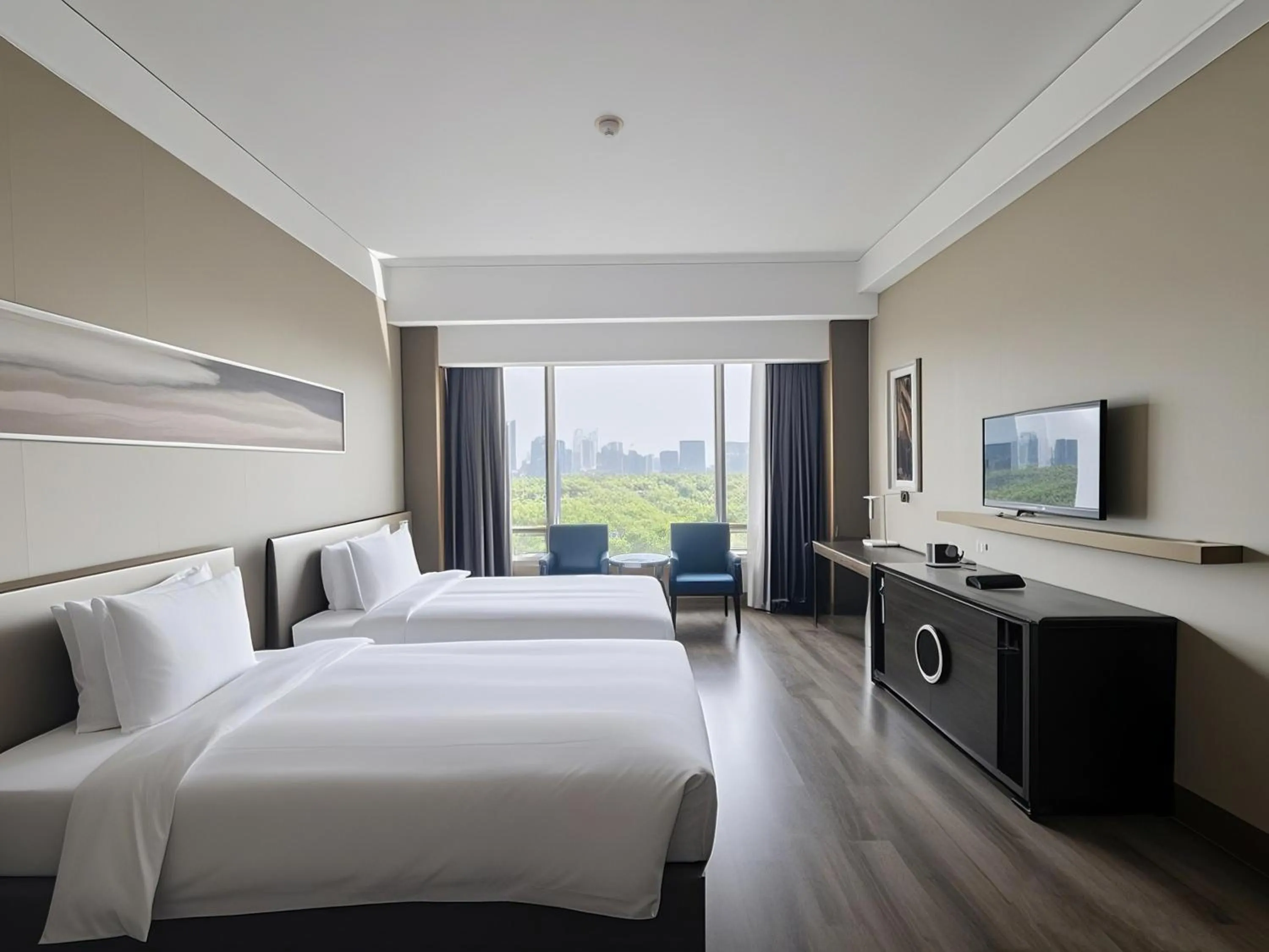 Photo of the whole room, Bed in Crowne Plaza Nanjing Jiangning by IHG