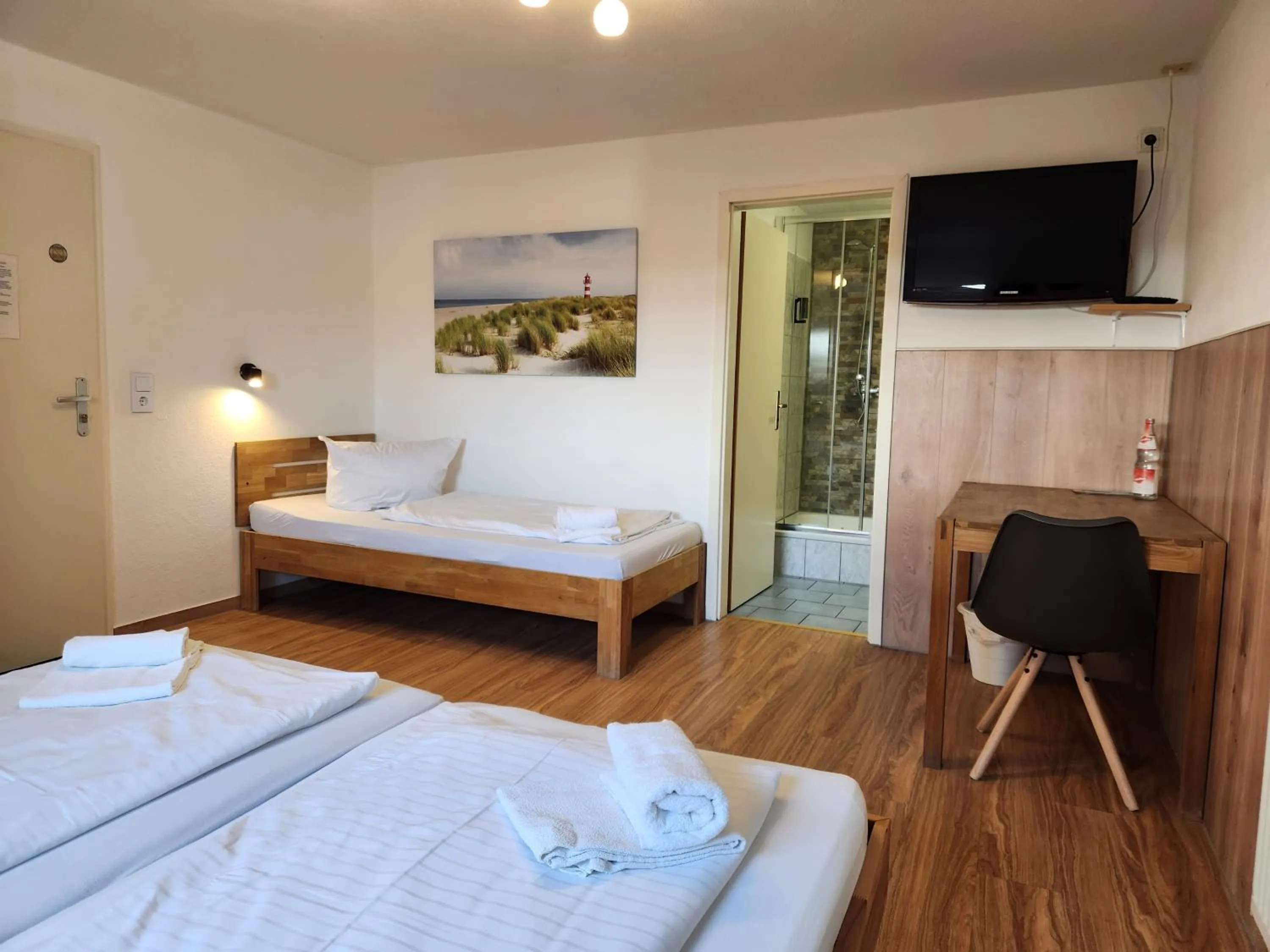 Bed in Gästehaus Parkblick