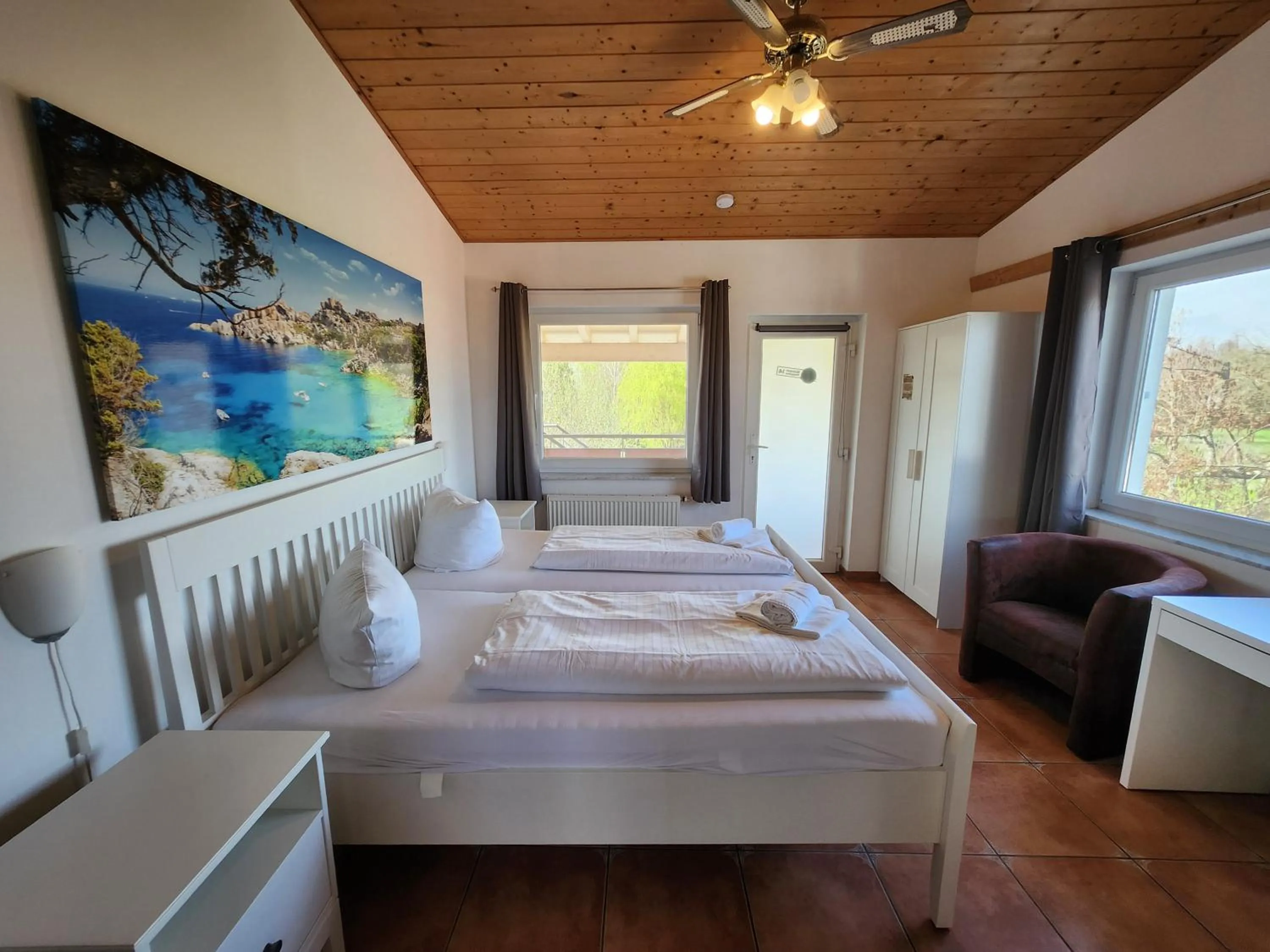 Bed in Gästehaus Parkblick