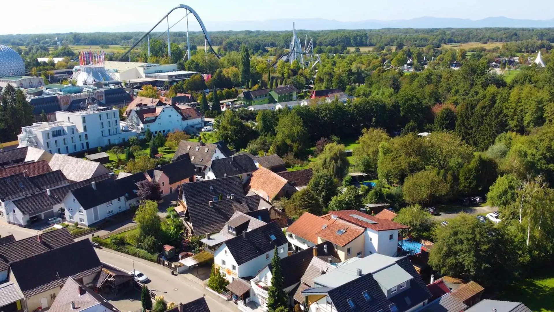Bird's eye view in Gästehaus Parkblick