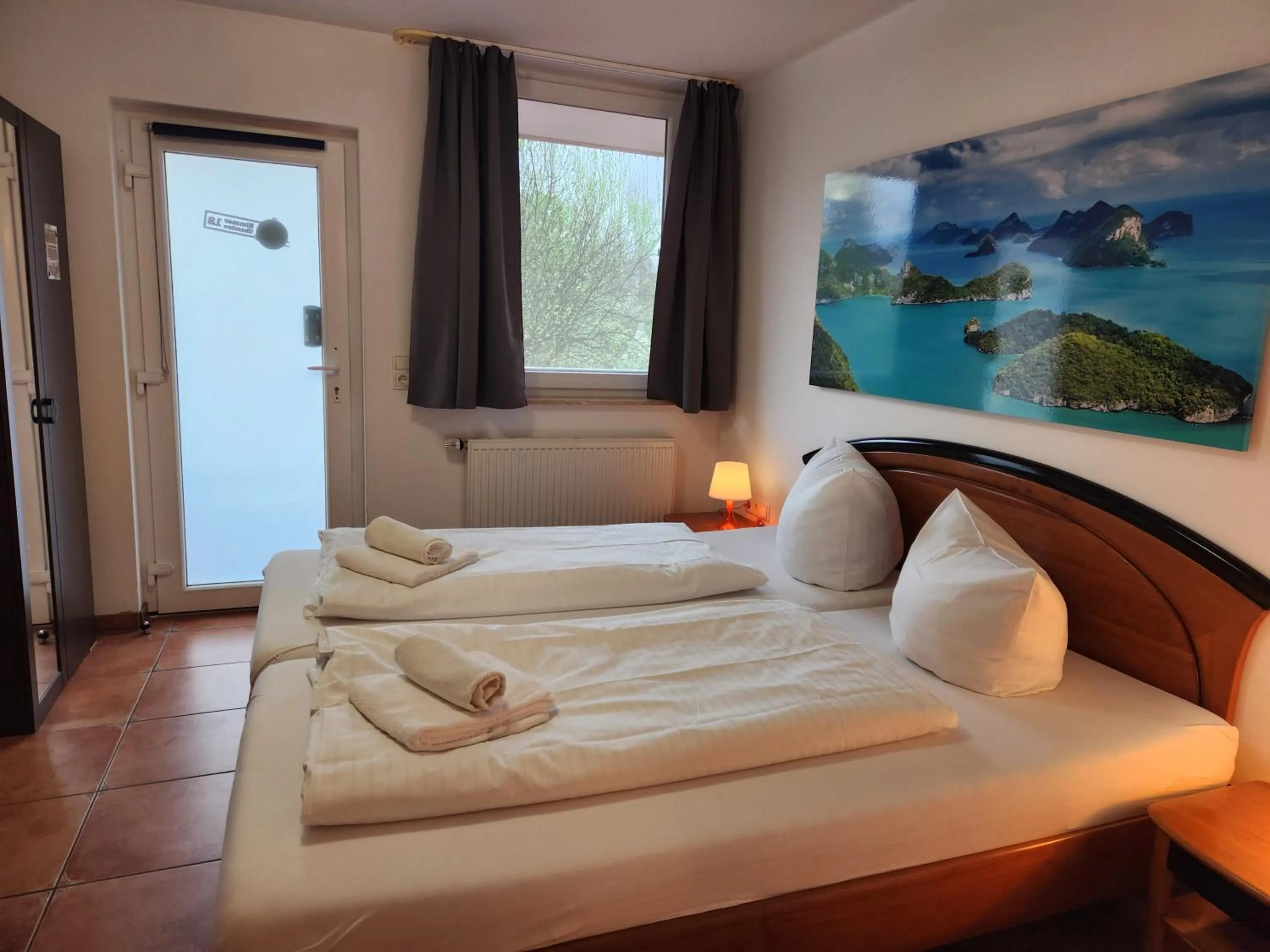 Photo of the whole room, Bed in Gästehaus Parkblick