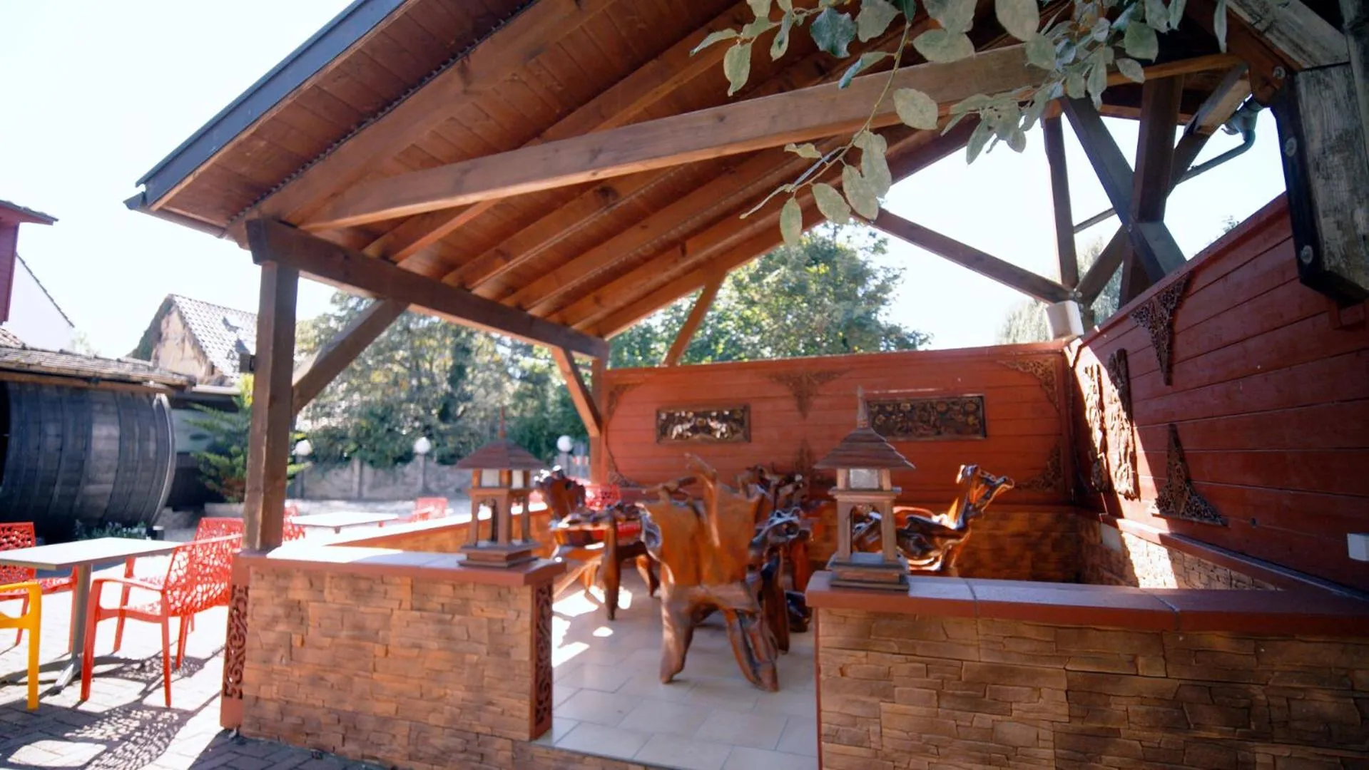 Patio in Gästehaus Parkblick