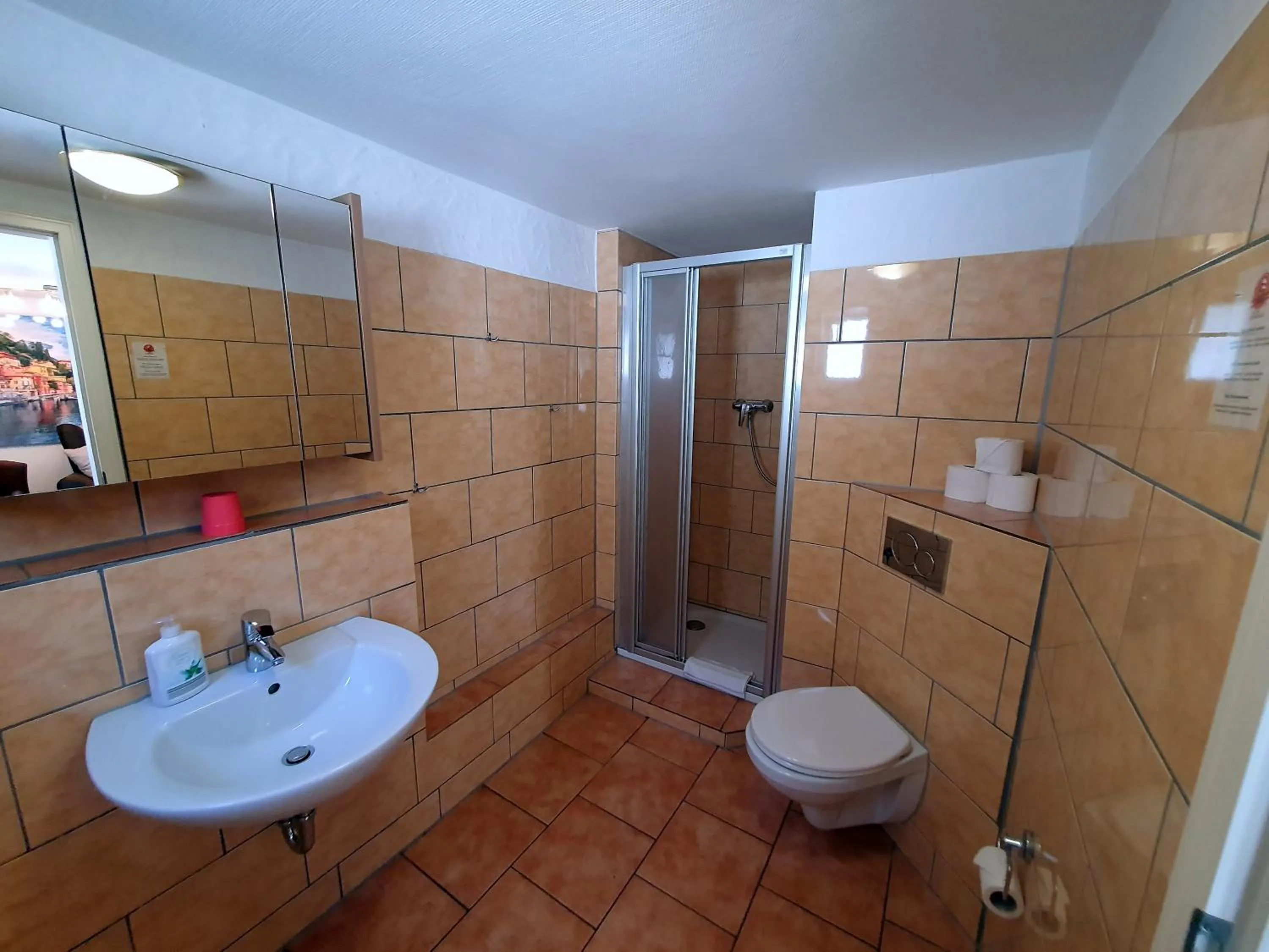 Bathroom in Gästehaus Parkblick