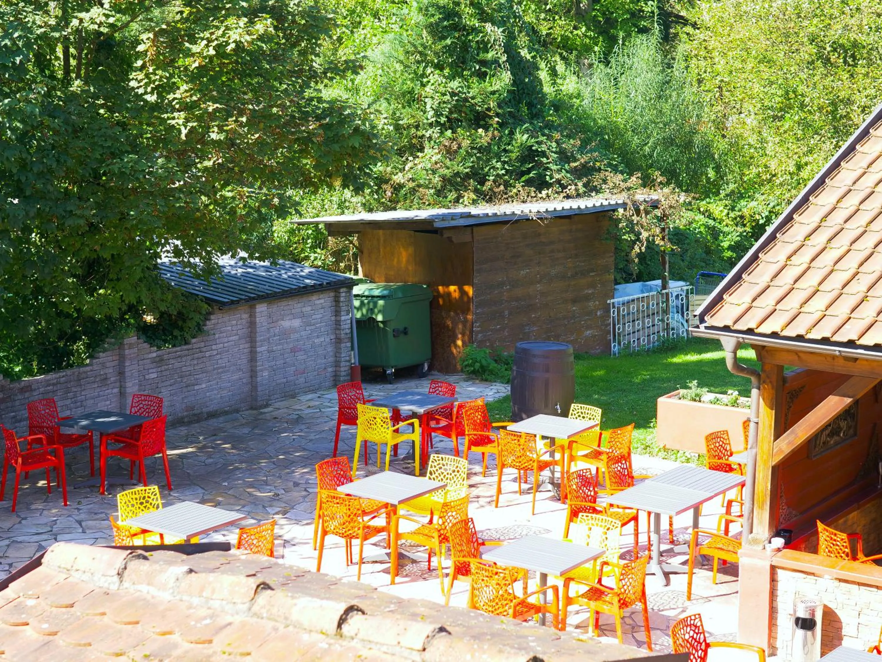 Patio in Gästehaus Parkblick
